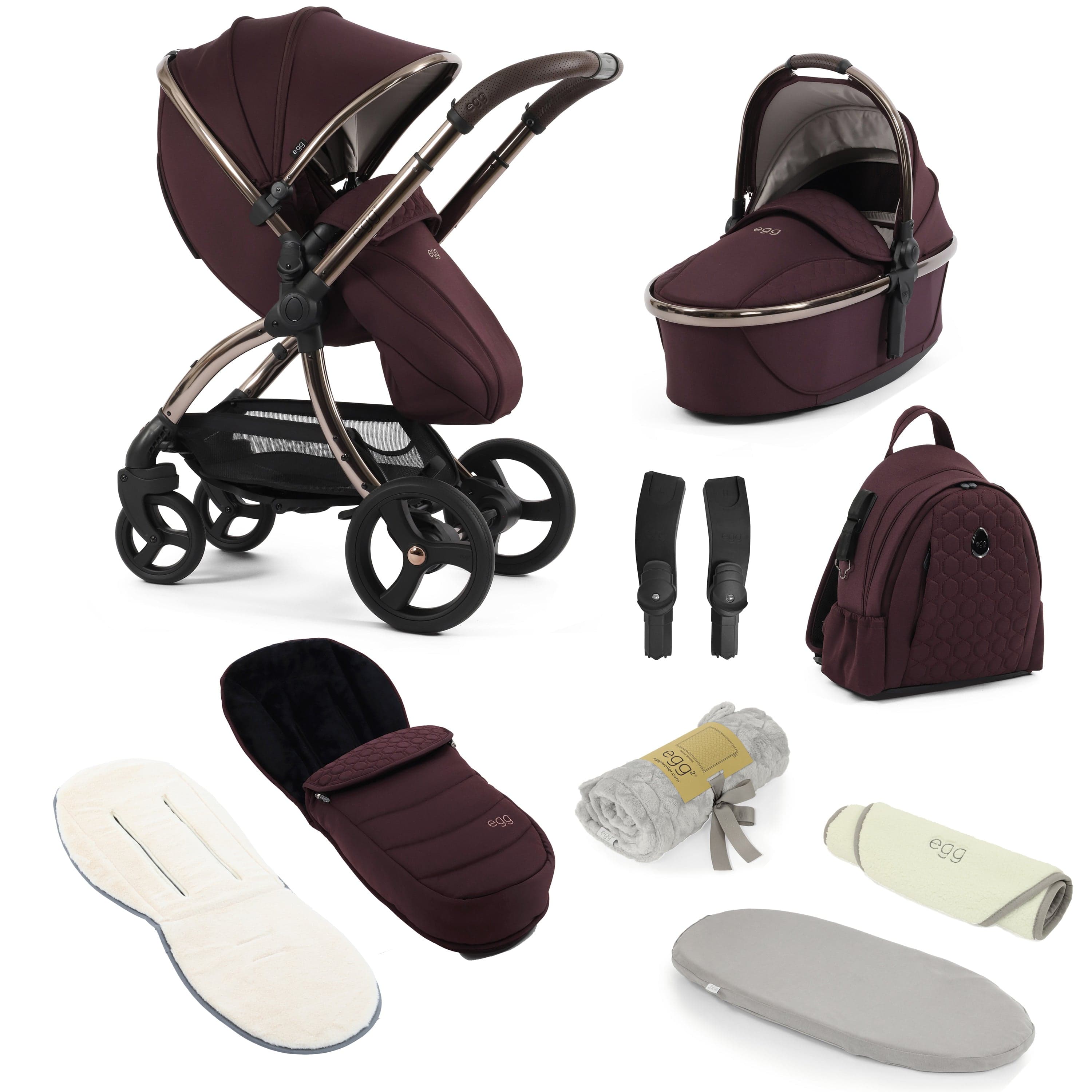 egg baby prams egg3 Snuggle Package - Mulberry 18099-SNUG-MUL