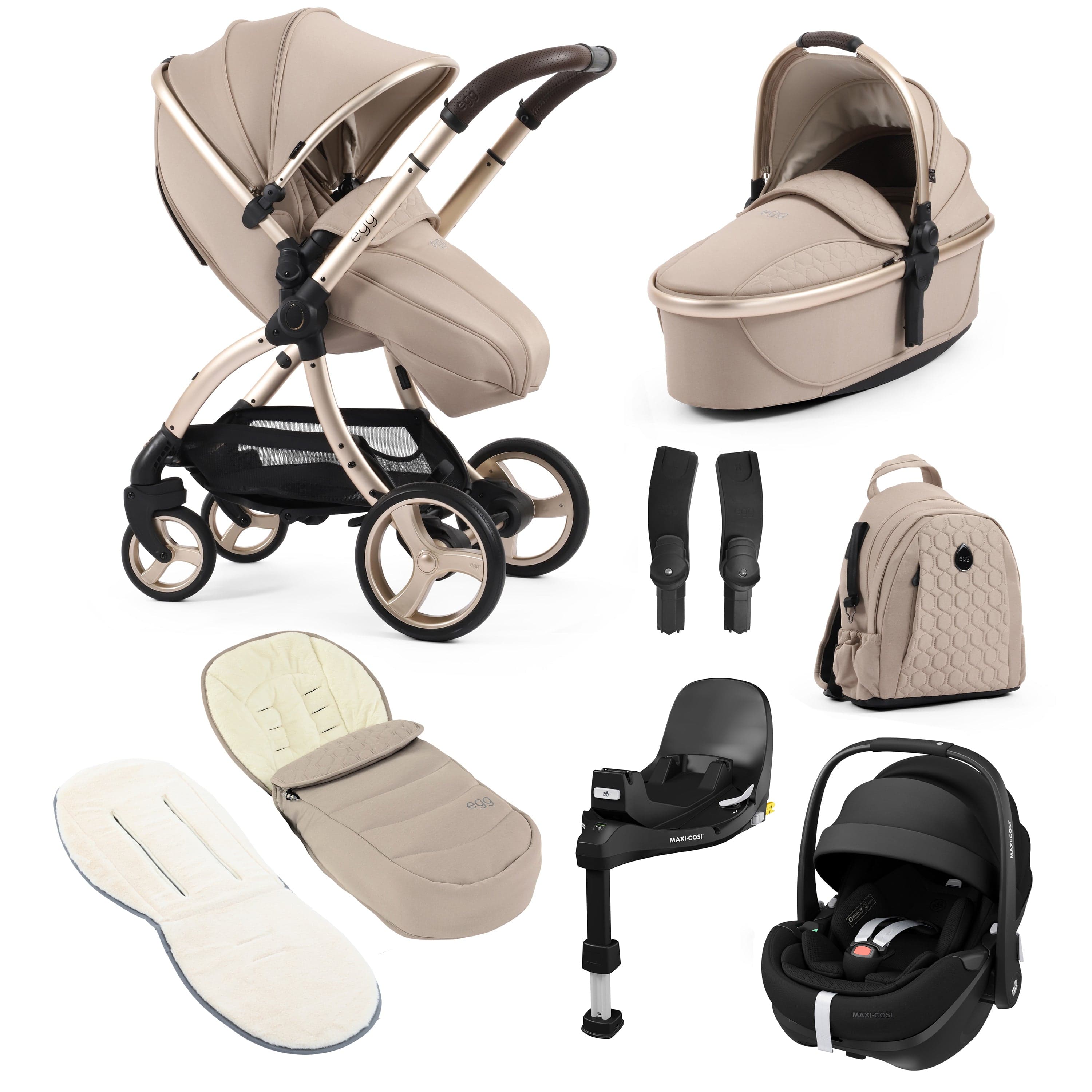 egg travel systems egg3 Luxury Maxi-Cosi Travel System Bundle - Feather 14860-FTH