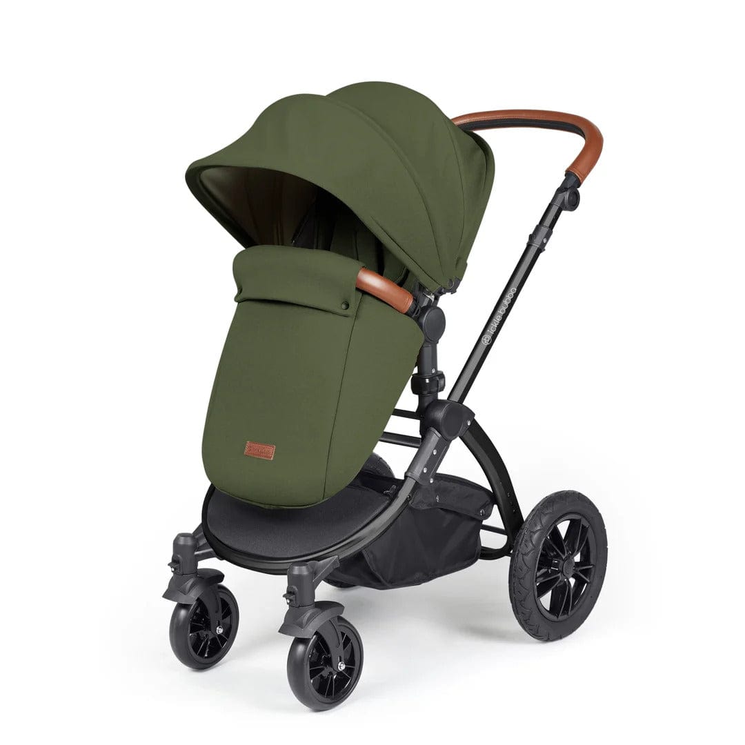 Ickle Bubba travel systems Ickle Bubba Stomp Luxe All-in-One Travel System with Isofix Base - Black/Woodland/Tan 10-011-300-137