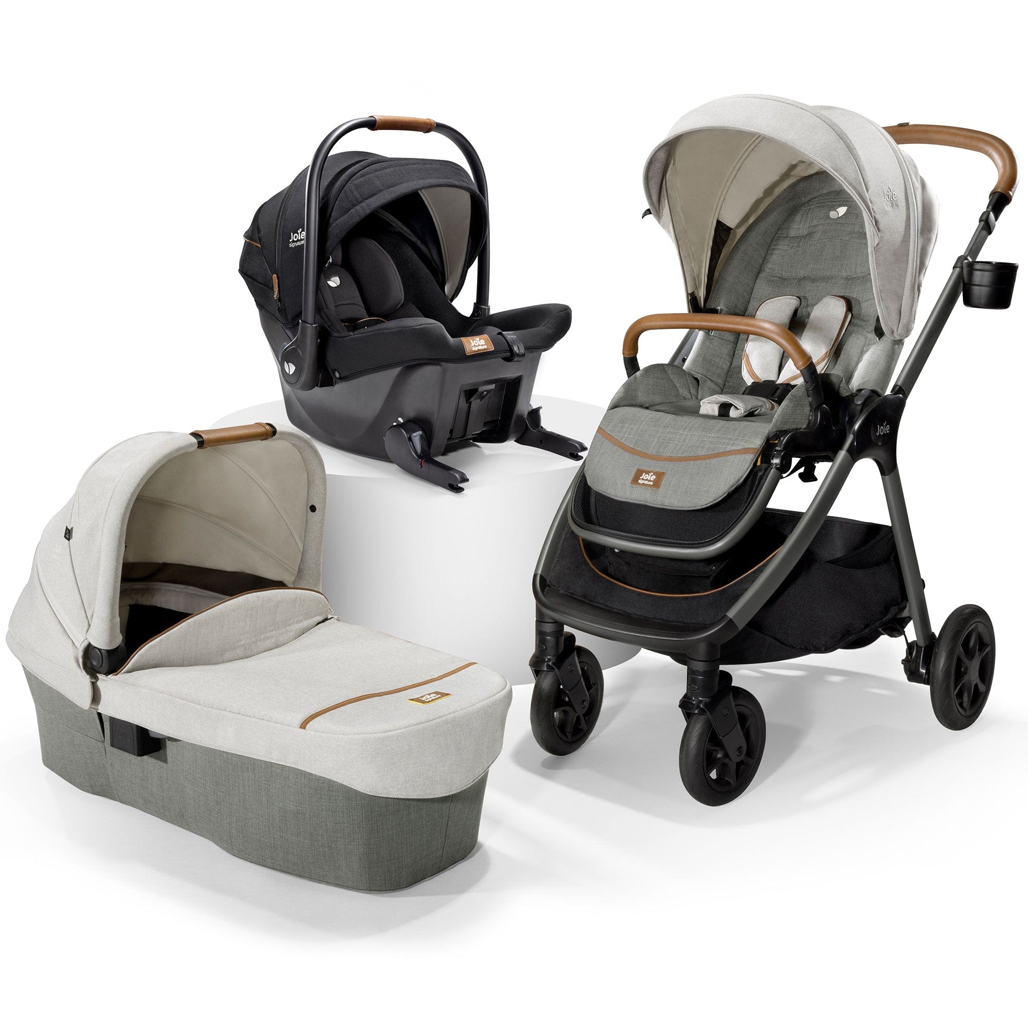 Joie baby prams Joie Finiti Flex Click & Go Bundle - Oyster Z2BJFNIT1015UK