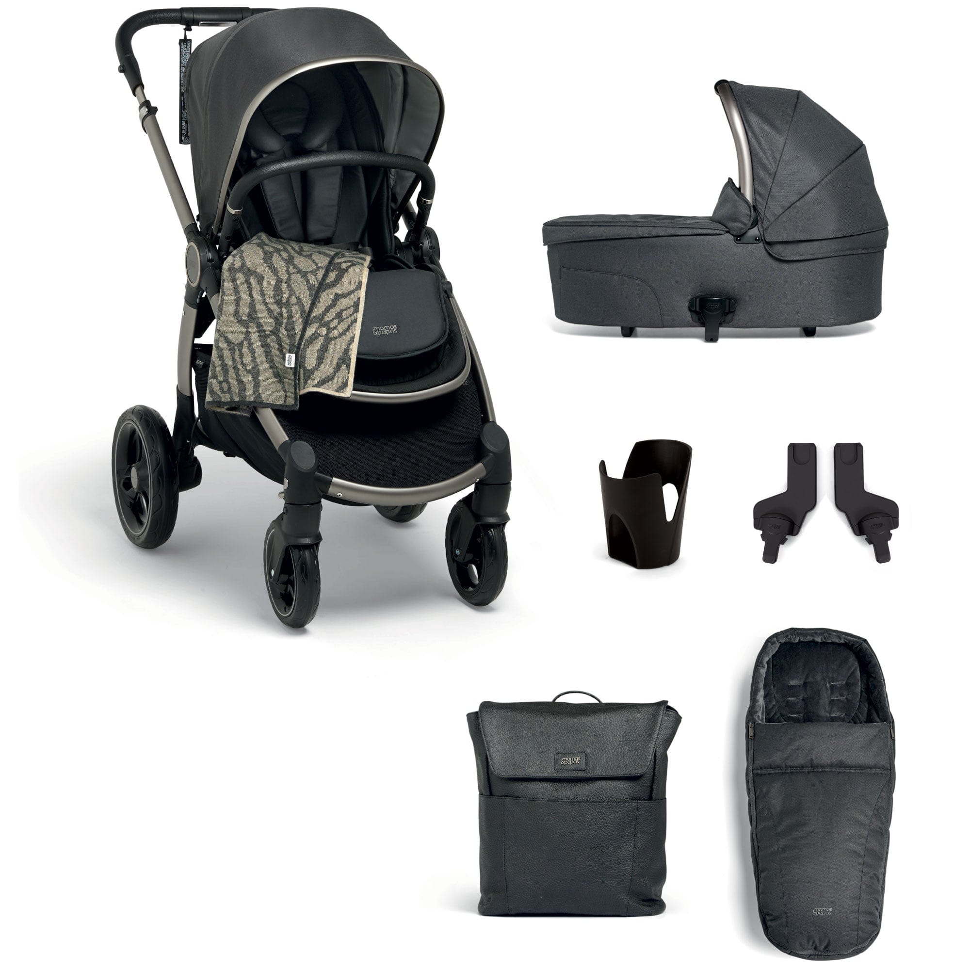 Mamas & Papas baby prams Mamas & Papas Ocarro 7-Piece Essential Kit in Graphite 61921GT00