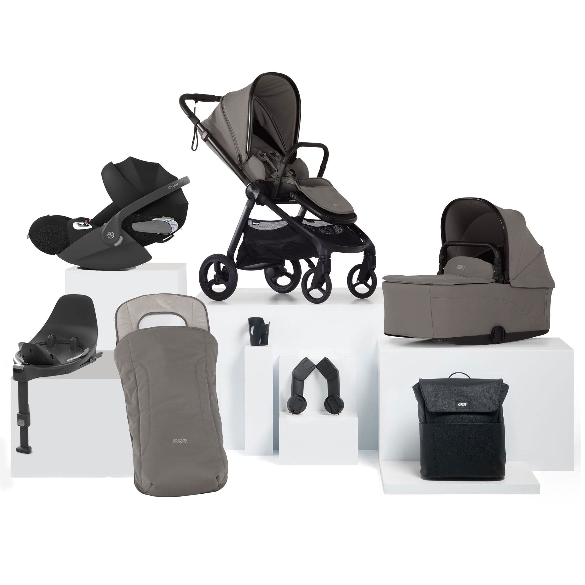 Mamas & Papas baby prams Mamas & Papas Vardo Complete Cybex Bundle - Storm