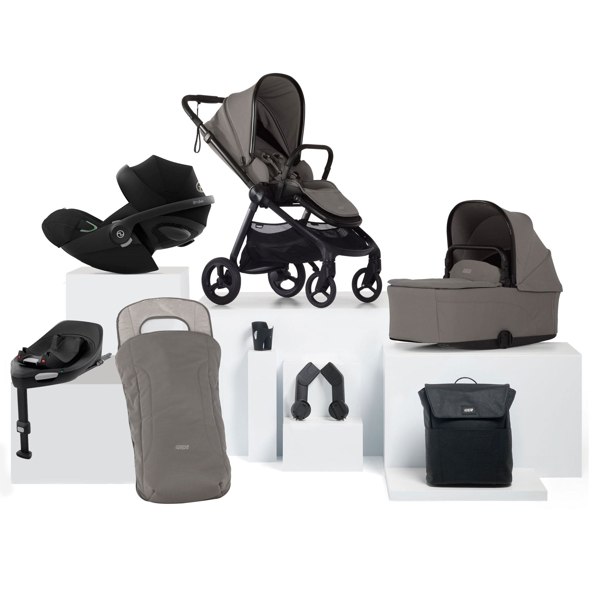 Mamas & Papas baby prams Mamas & Papas Vardo Complete Cybex Bundle - Storm