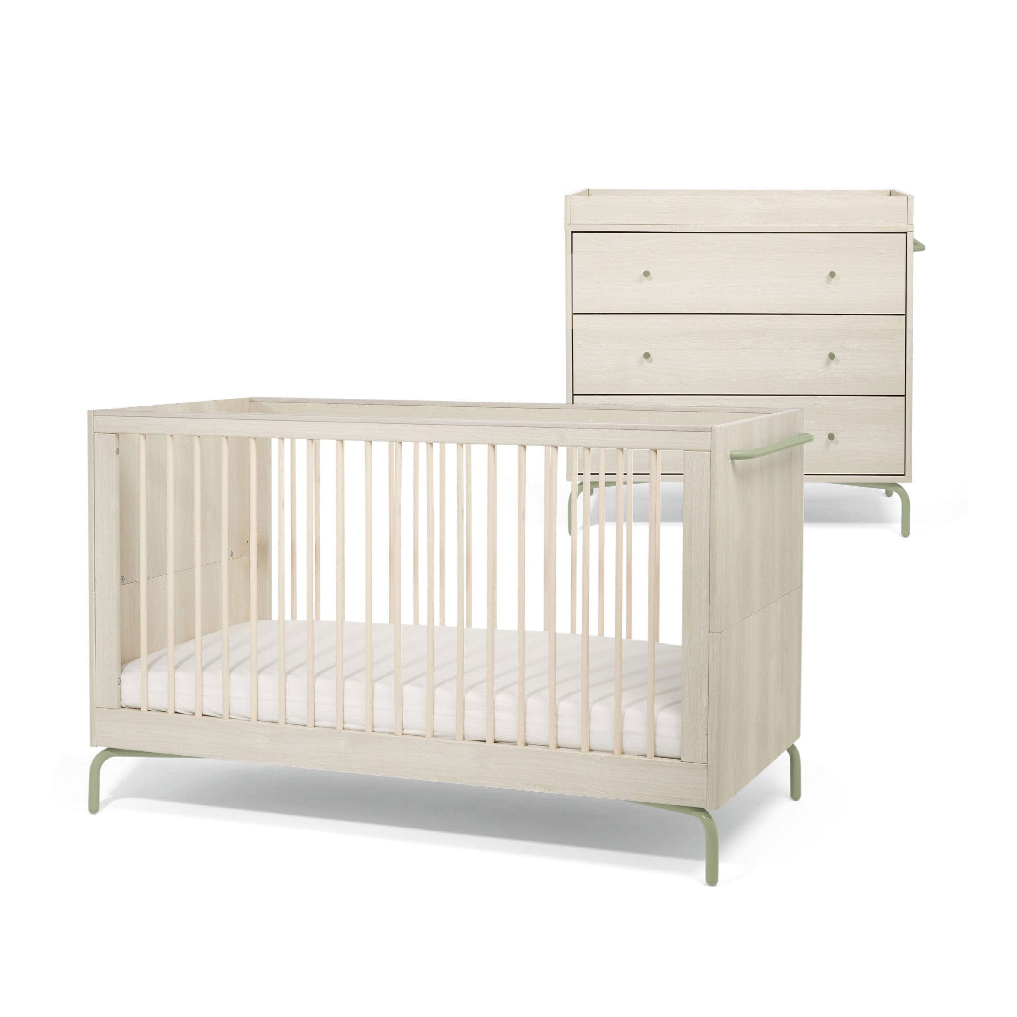 Mamas & Papas cot bed room sets Mamas & Papas Kinlay 2 Piece Roomset - Moss Green