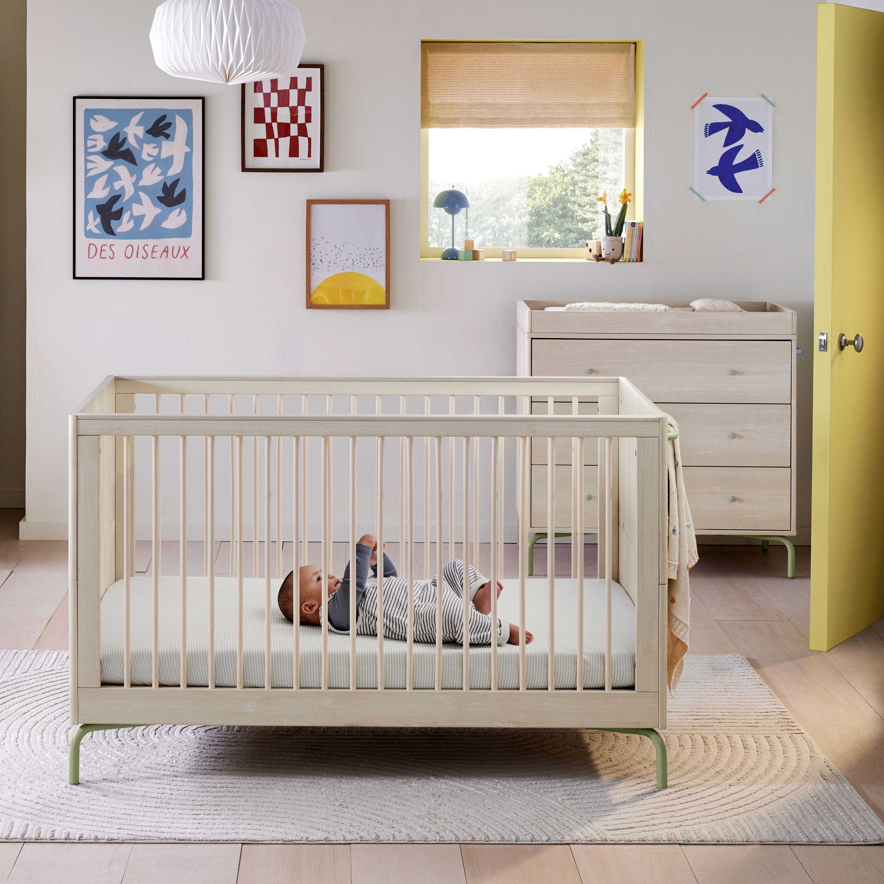 Mamas & Papas cot bed room sets Mamas & Papas Kinlay 2 Piece Roomset - Moss Green