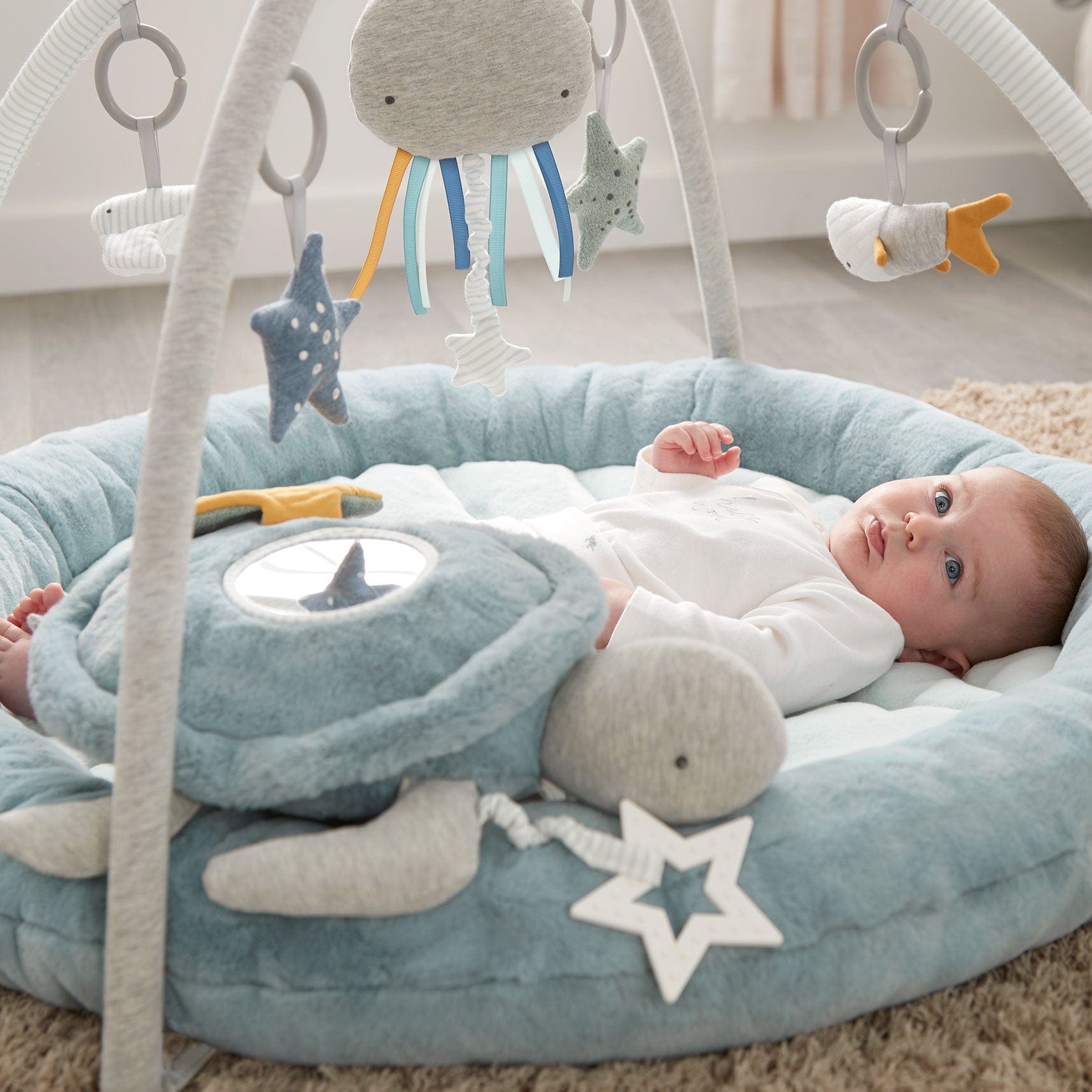 Mamas & Papas playmats & gyms Mamas & Papas Welcome to the World Playmat- Blue 7736MC101