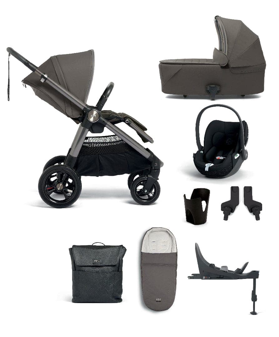 Mamas & Papas travel systems Mamas & Papas Ocarro 8 Piece Travel System with Cloud T - Phantom 12161-PHA