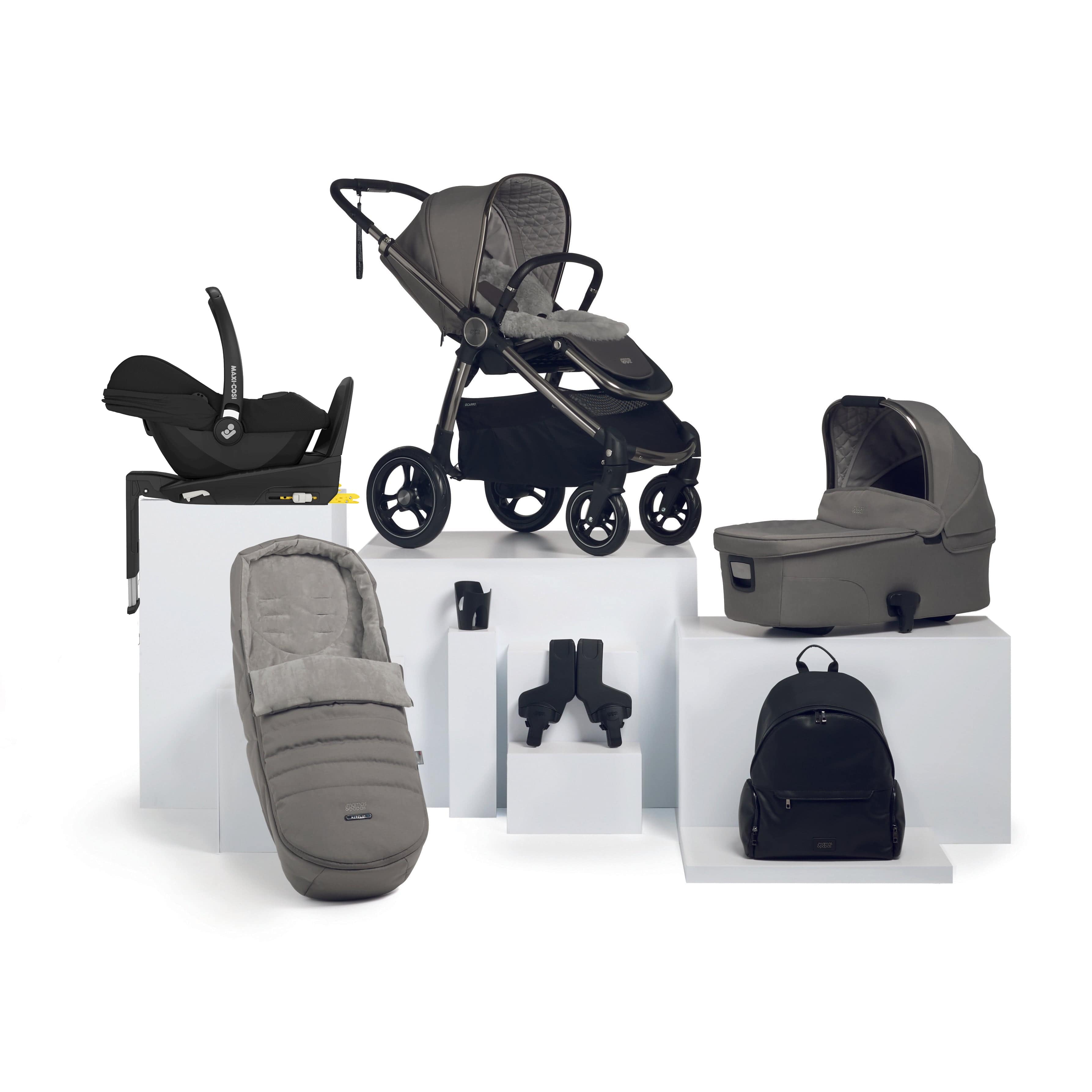 Mamas & Papas travel systems Mamas & Papas Ocarro 9 Piece Maxi-Cosi Travel System in Mercury 14895-MER