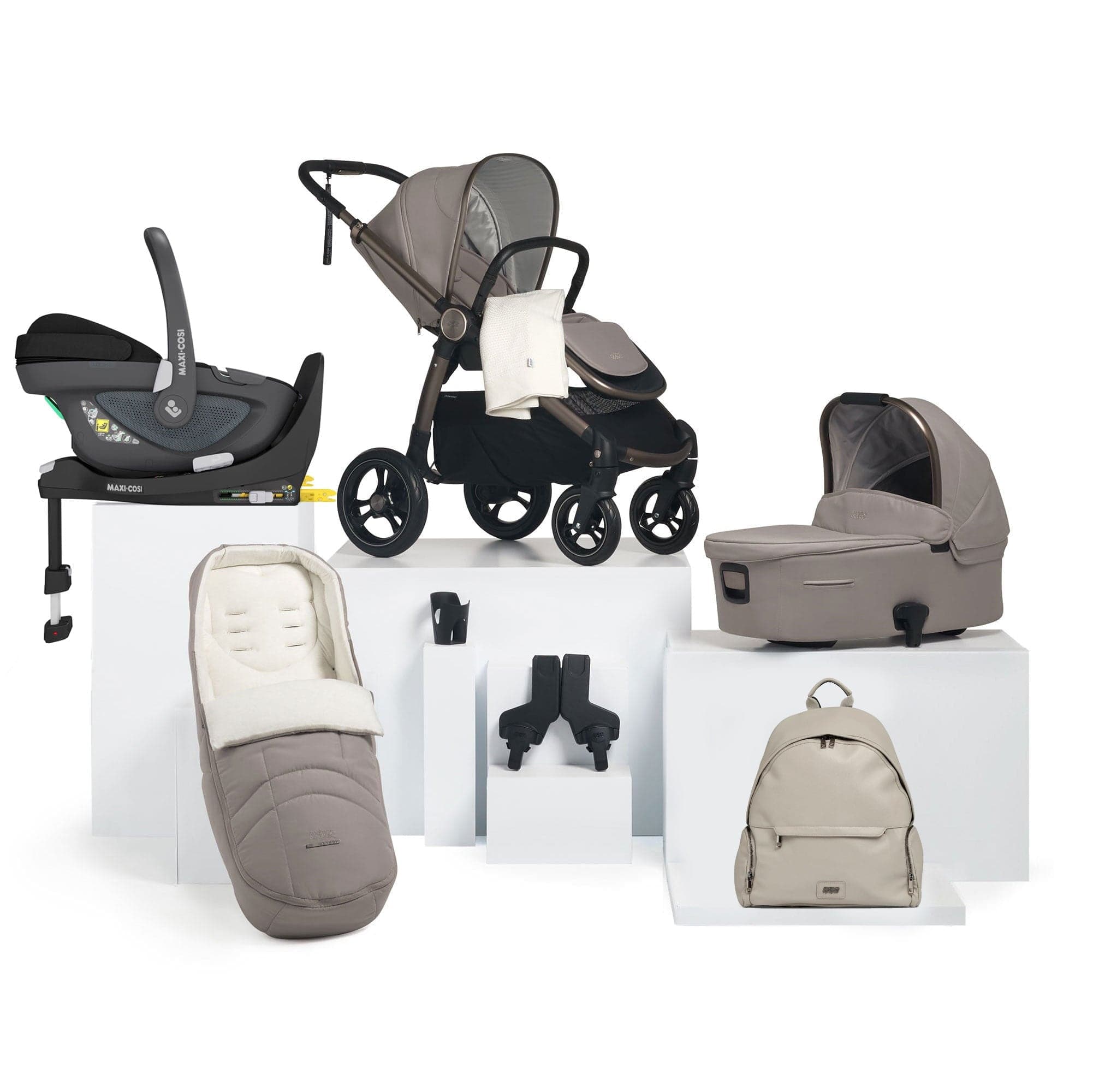 Mamas & Papas travel systems Mamas & Papas Ocarro 9 Piece Maxi-Cosi Travel System in Studio 14925-STU