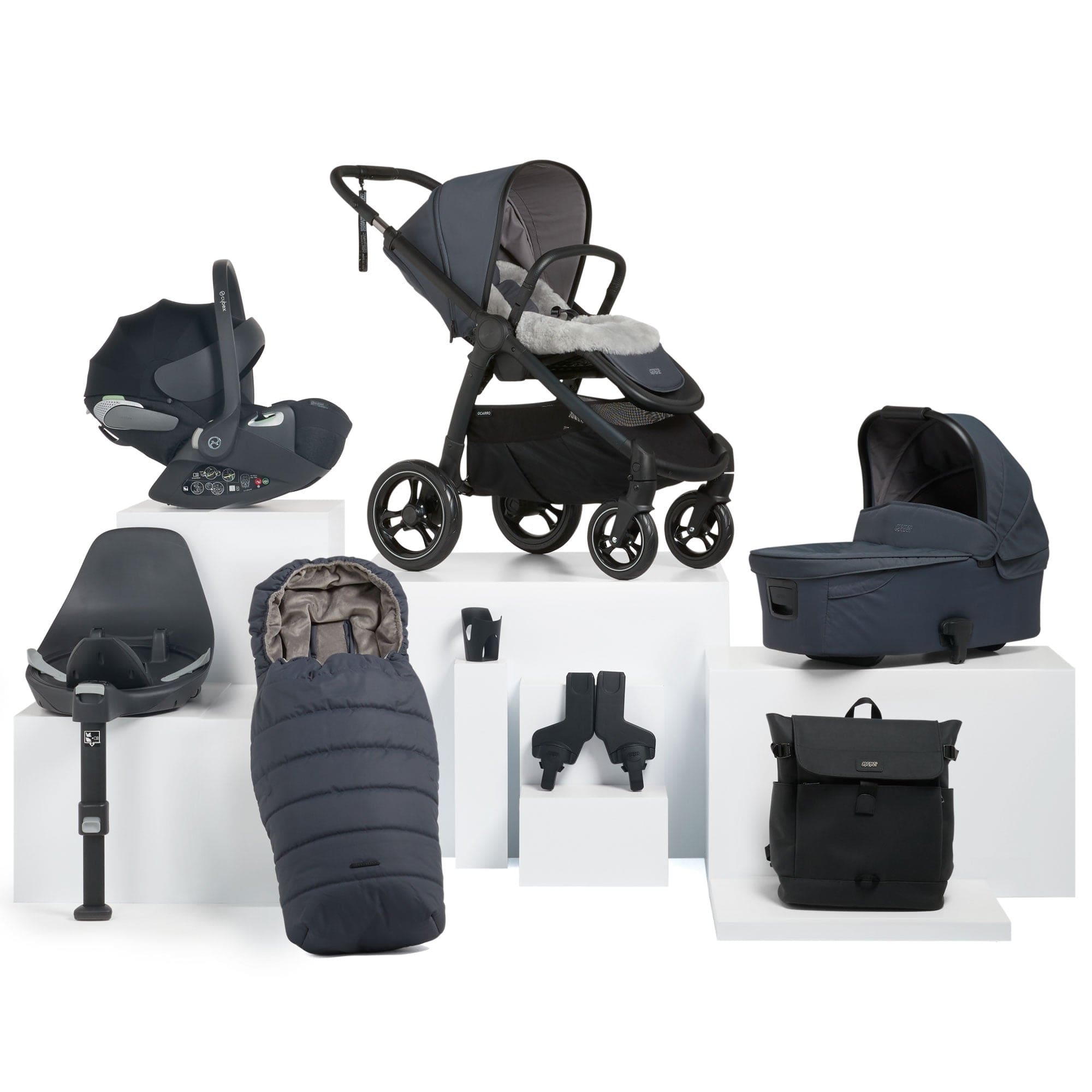 Mamas & Papas travel systems Mamas & Papas Ocarro 9 Piece Cybex Travel System in Transcend