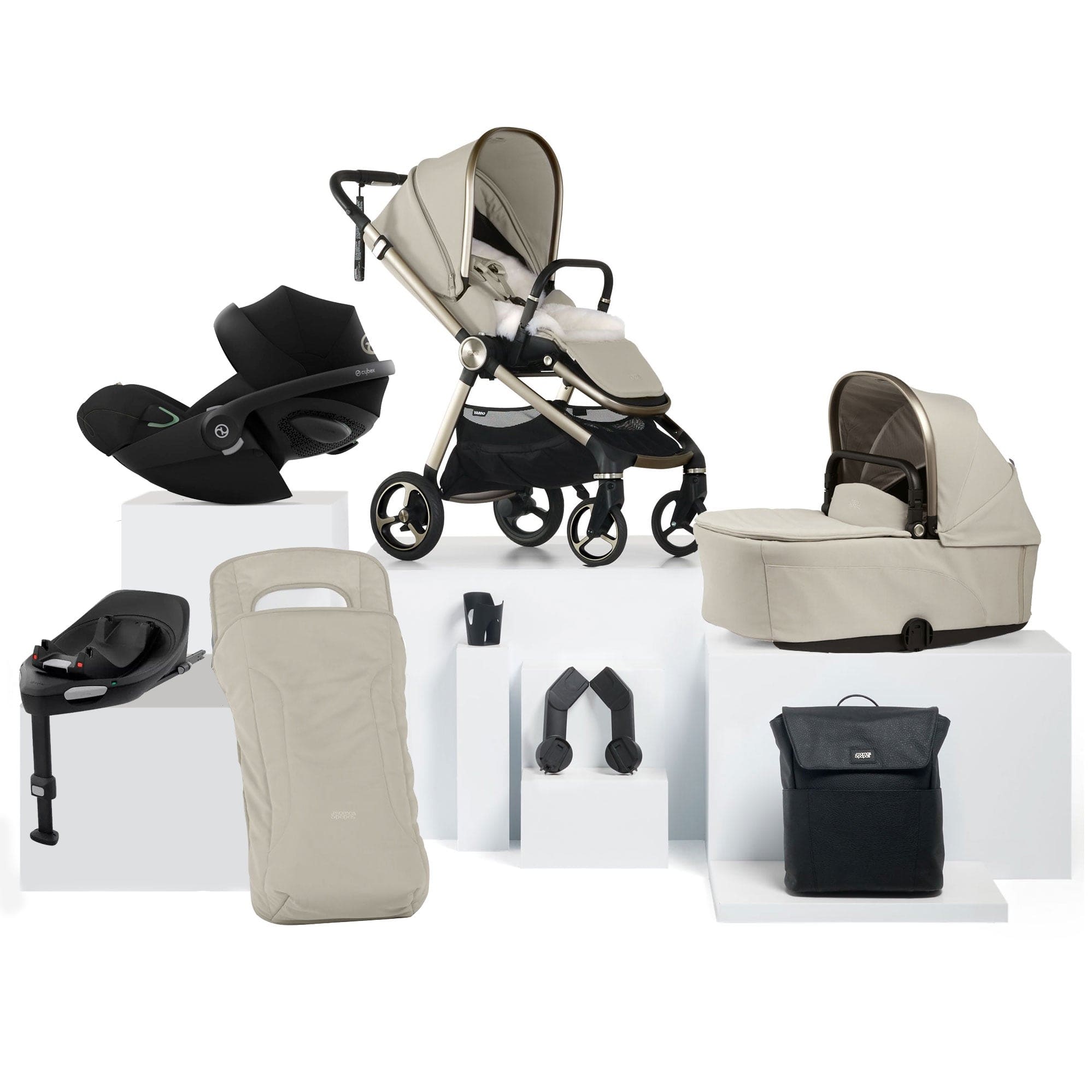 Mamas & Papas travel systems Mamas & Papas Vardo Complete Cybex Bundle - Shell 17415-VAR-CYB-G