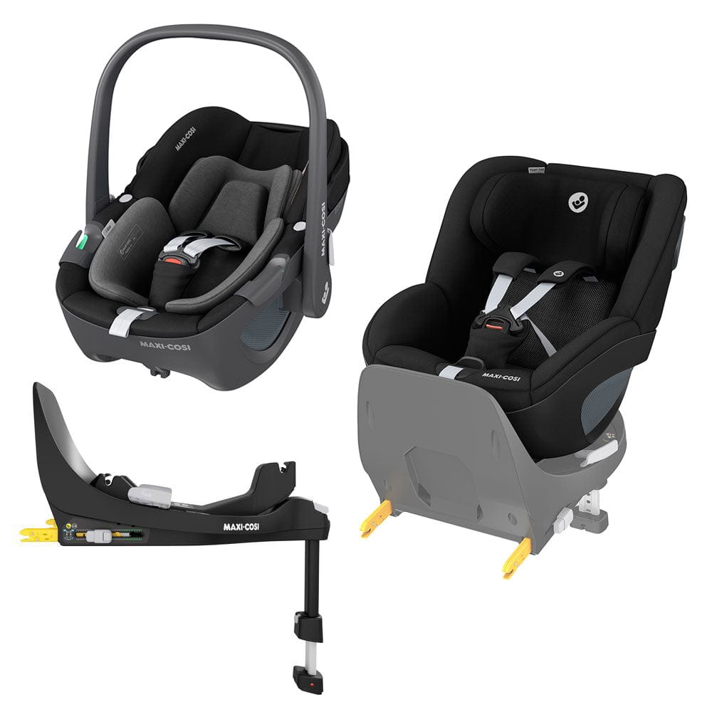 Maxi-Cosi baby car seats Maxi-Cosi Pebble 360, Pearl 360 & Familyfix 360 Base Bundle - Black KF10000048