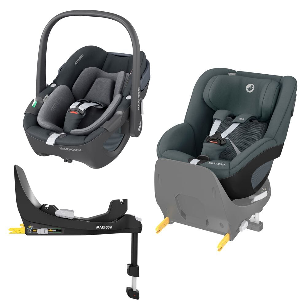 Maxi-Cosi baby car seats Maxi-Cosi Pebble 360, Pearl 360 & Familyfix 360 Base Bundle - Graphite KF10000049