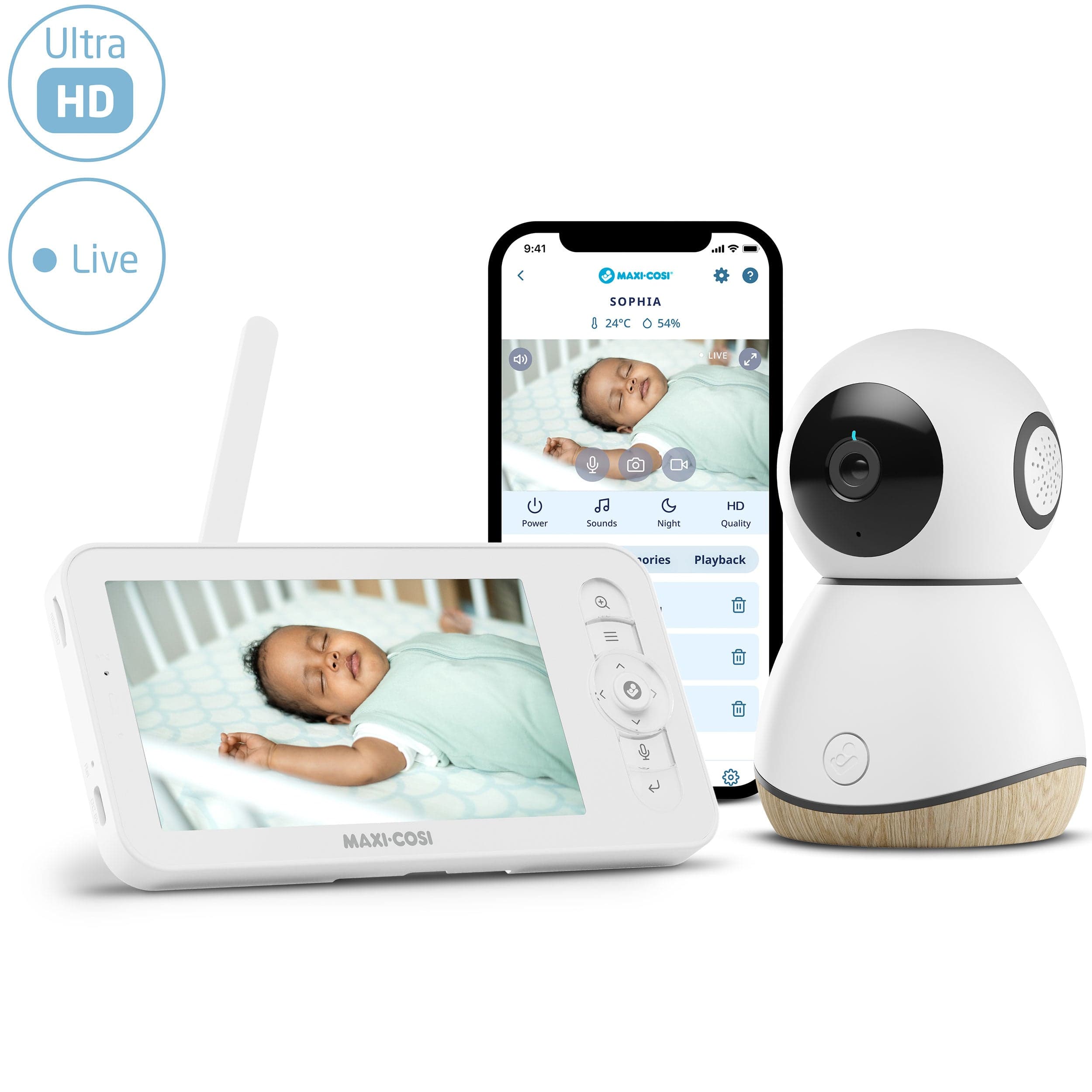 Maxi-Cosi baby monitors Maxi-Cosi Connected Home Bedtime Bundle 17880-SLE-CON-HOM