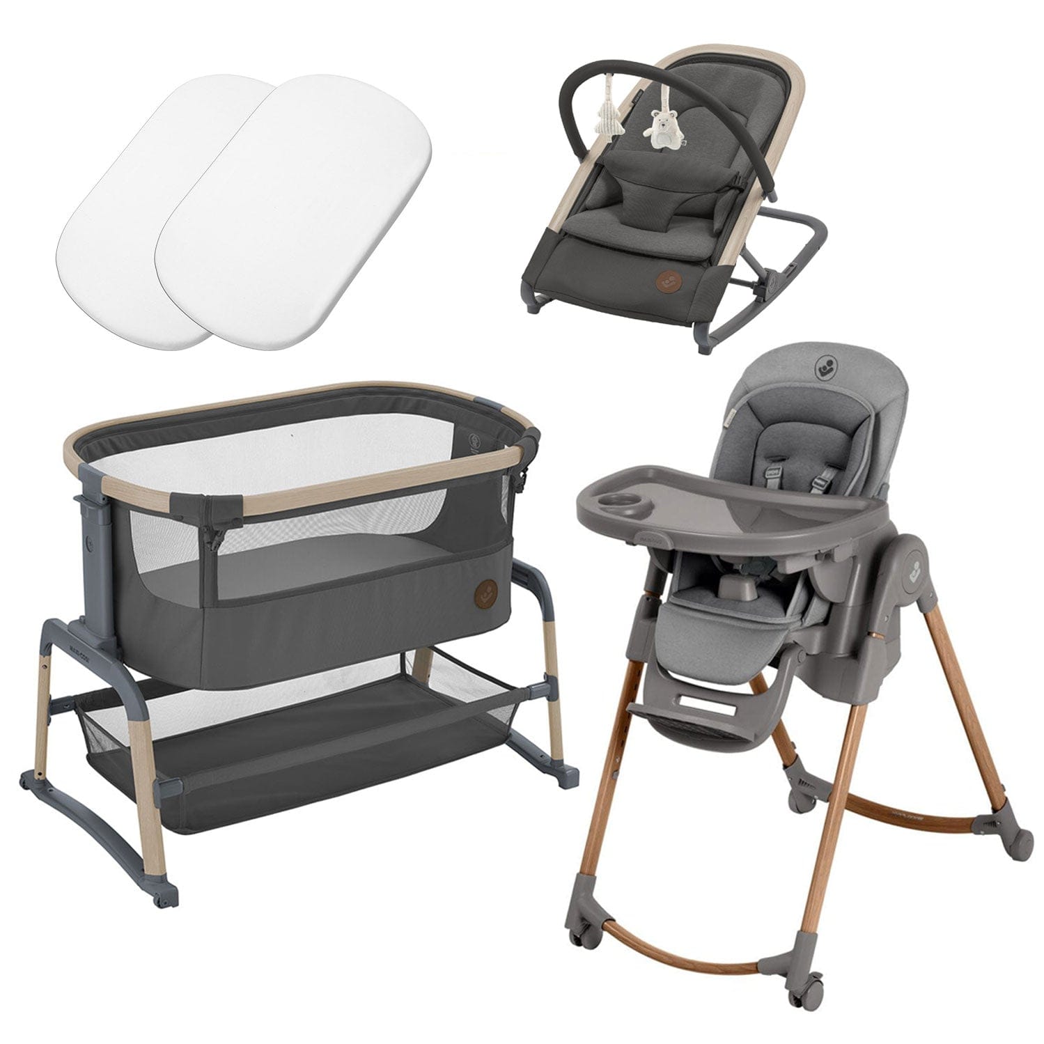 Maxi-Cosi travel cots Maxi-Cosi Home Complete Bundle - Beyond Graphite 17815-HOME-COM-GRA