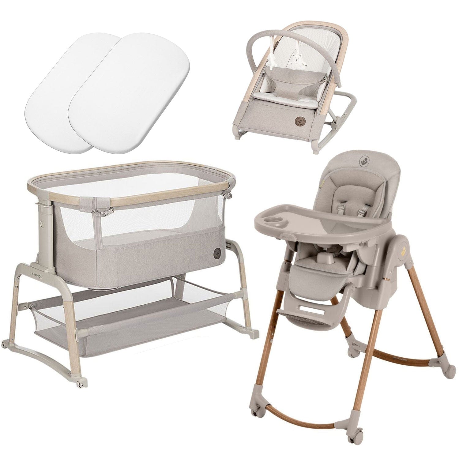 Maxi-Cosi travel cots Maxi-Cosi Home Complete Bundle - Classic Beige 17814-HOME-COM-BEI