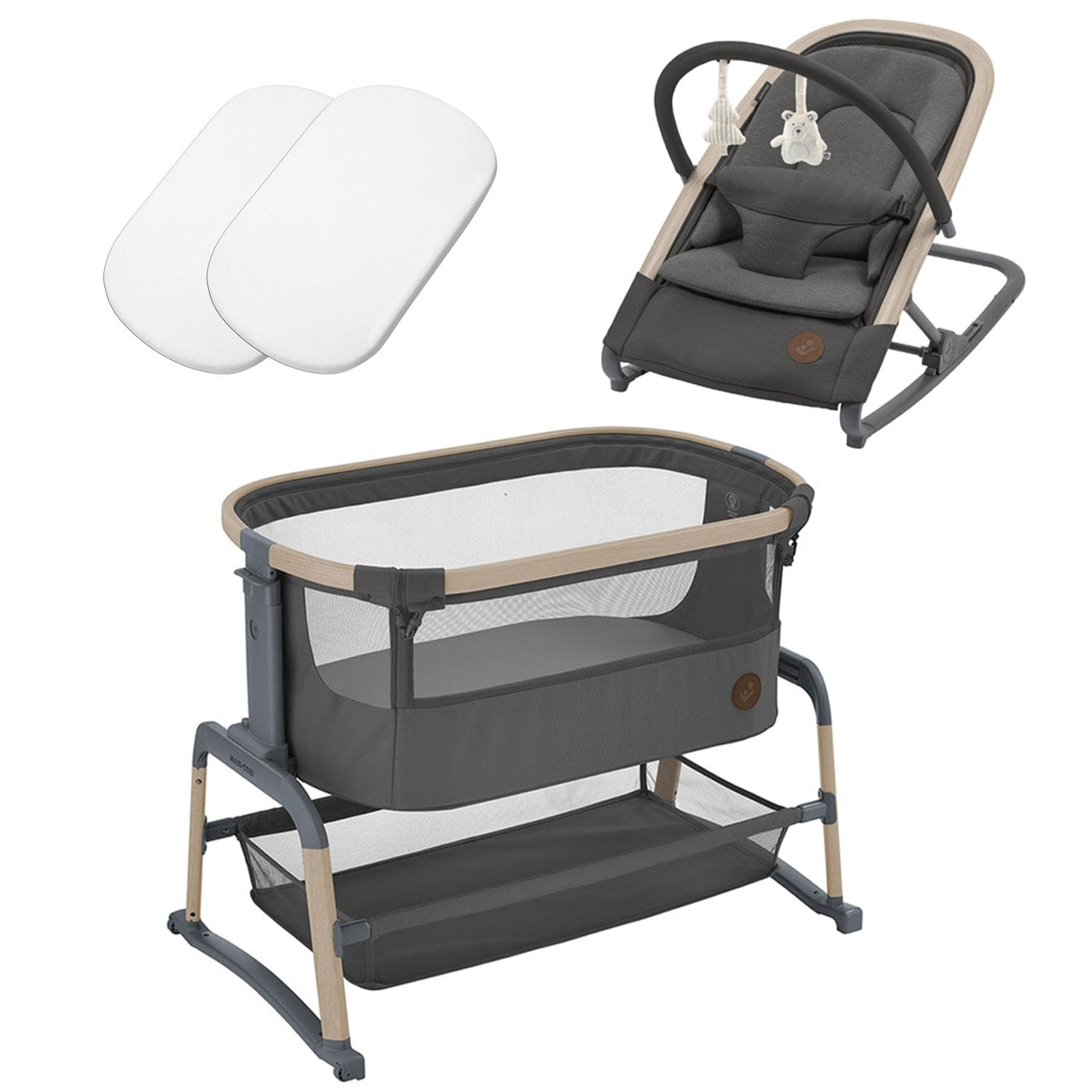 Maxi-Cosi travel cots Maxi-Cosi Home Essential Bundle - Beyond Graphite 17812-HOME-ESS-GRA