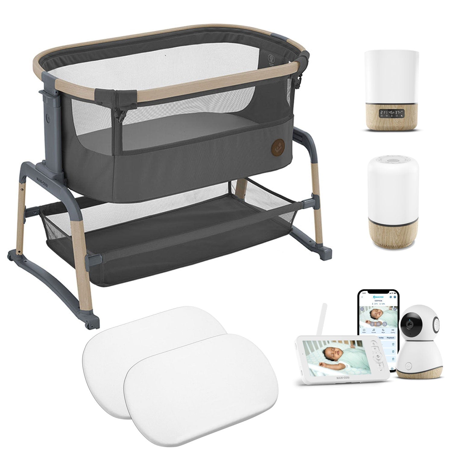 Maxi-Cosi travel cots Maxi-Cosi Home Ultimate Sleep Bundle - Beyond Graphite 17819-HOME-ULT-GRA