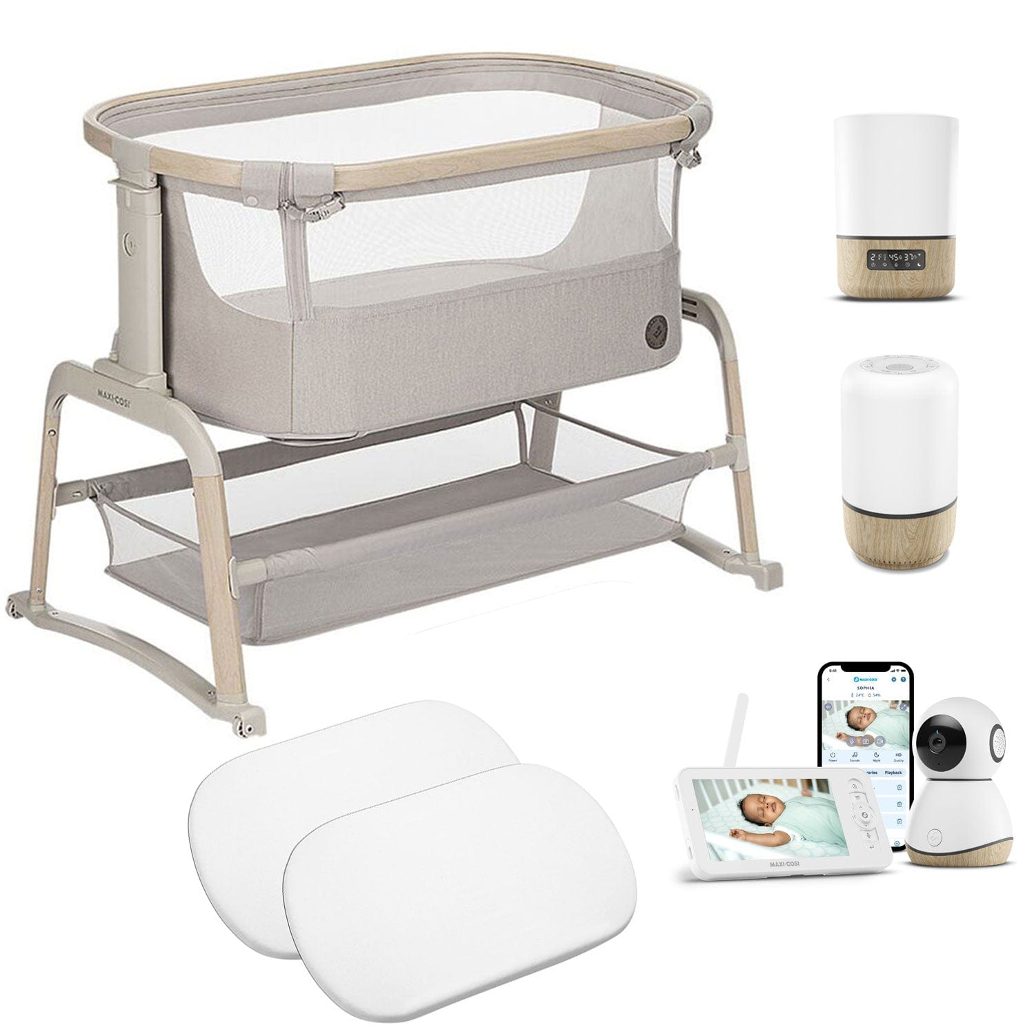 Maxi-Cosi travel cots Maxi-Cosi Home Ultimate Sleep Bundle - Classic Beige 17820-HOME-ULT-BEI