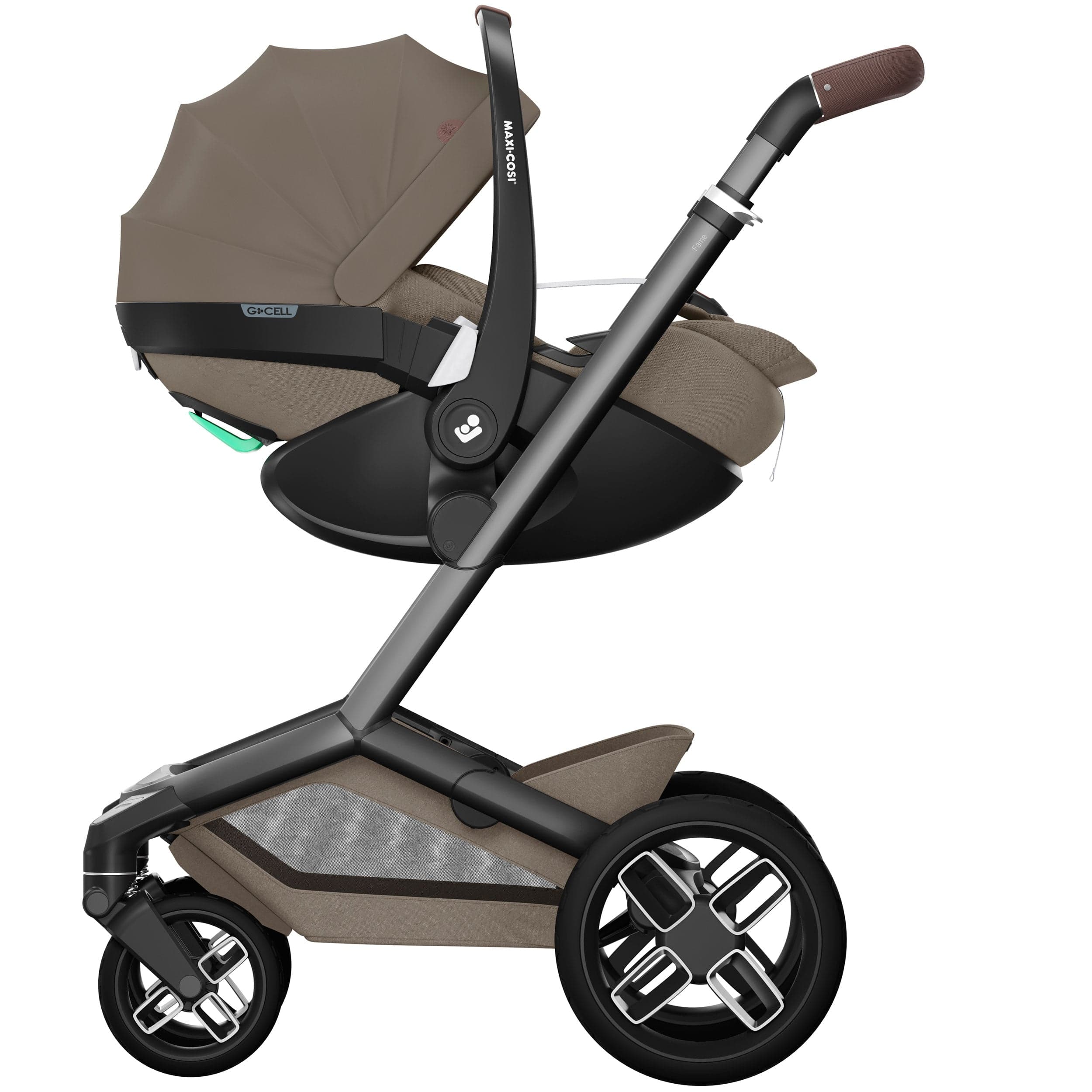 Maxi-Cosi travel systems Maxi-Cosi FAME Travel System in Twillic Truffle (Black Wheels) KF63300000