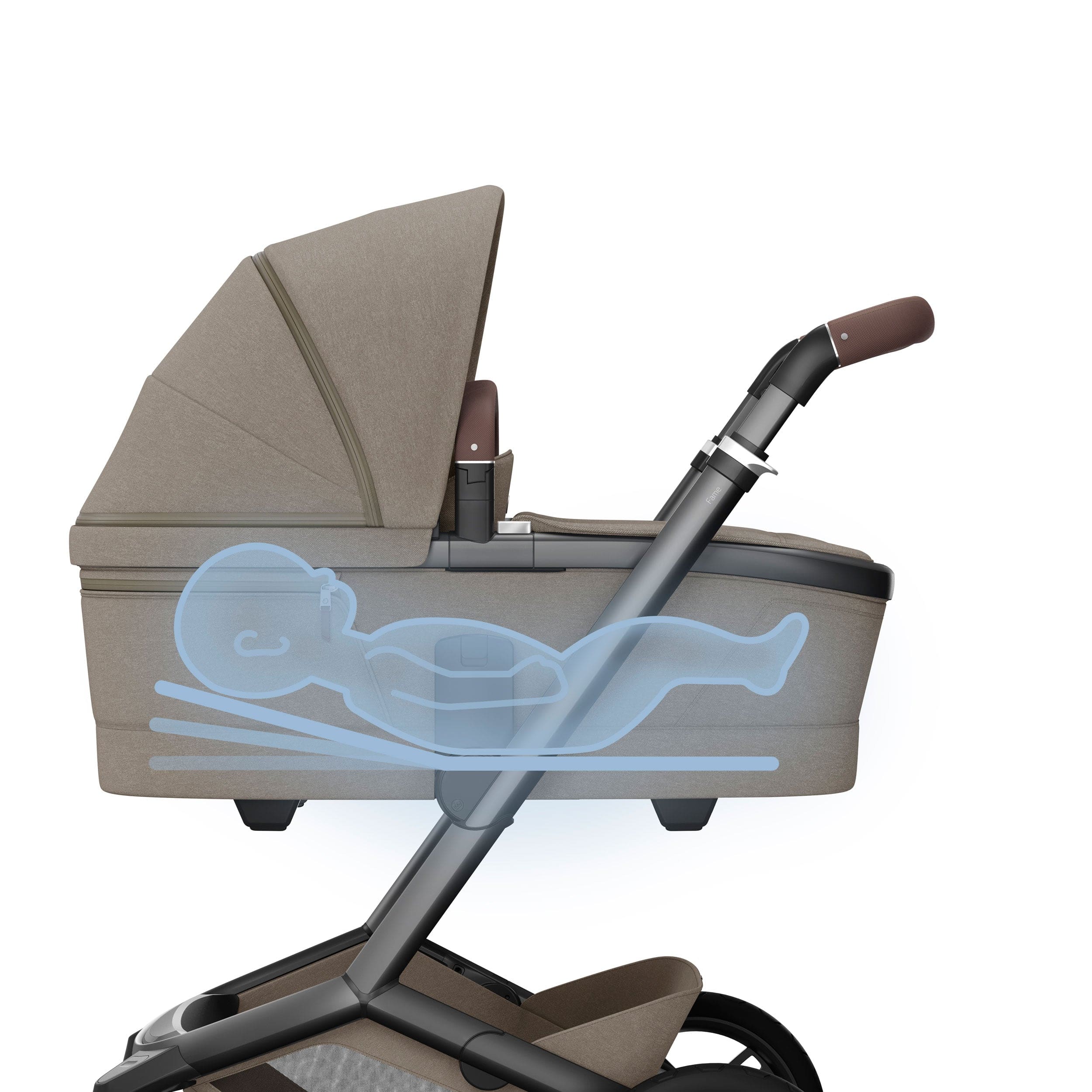 Maxi-Cosi travel systems Maxi-Cosi FAME Travel System in Twillic Truffle (Black Wheels) KF63300000