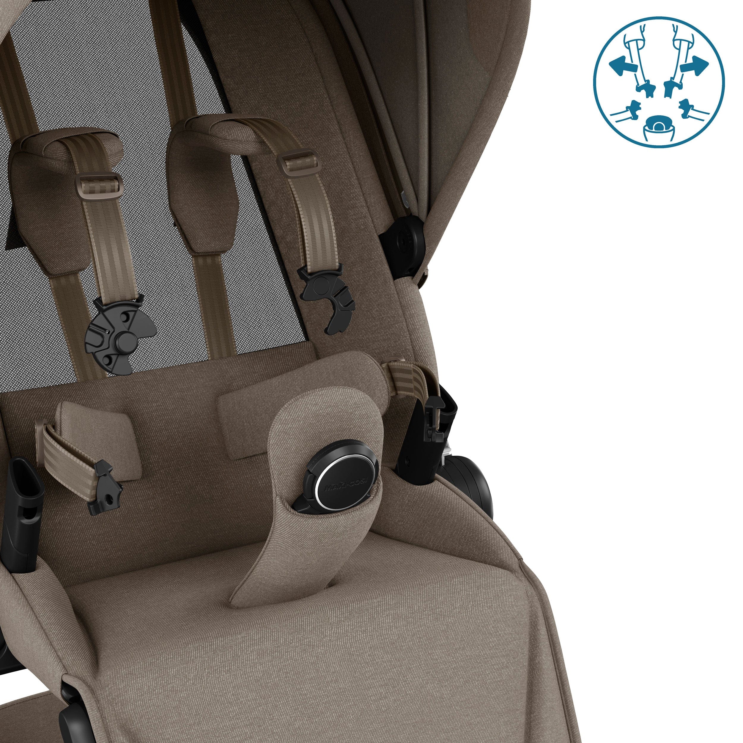 Maxi-Cosi travel systems Maxi-Cosi FAME Travel System in Twillic Truffle (Black Wheels) KF63300000