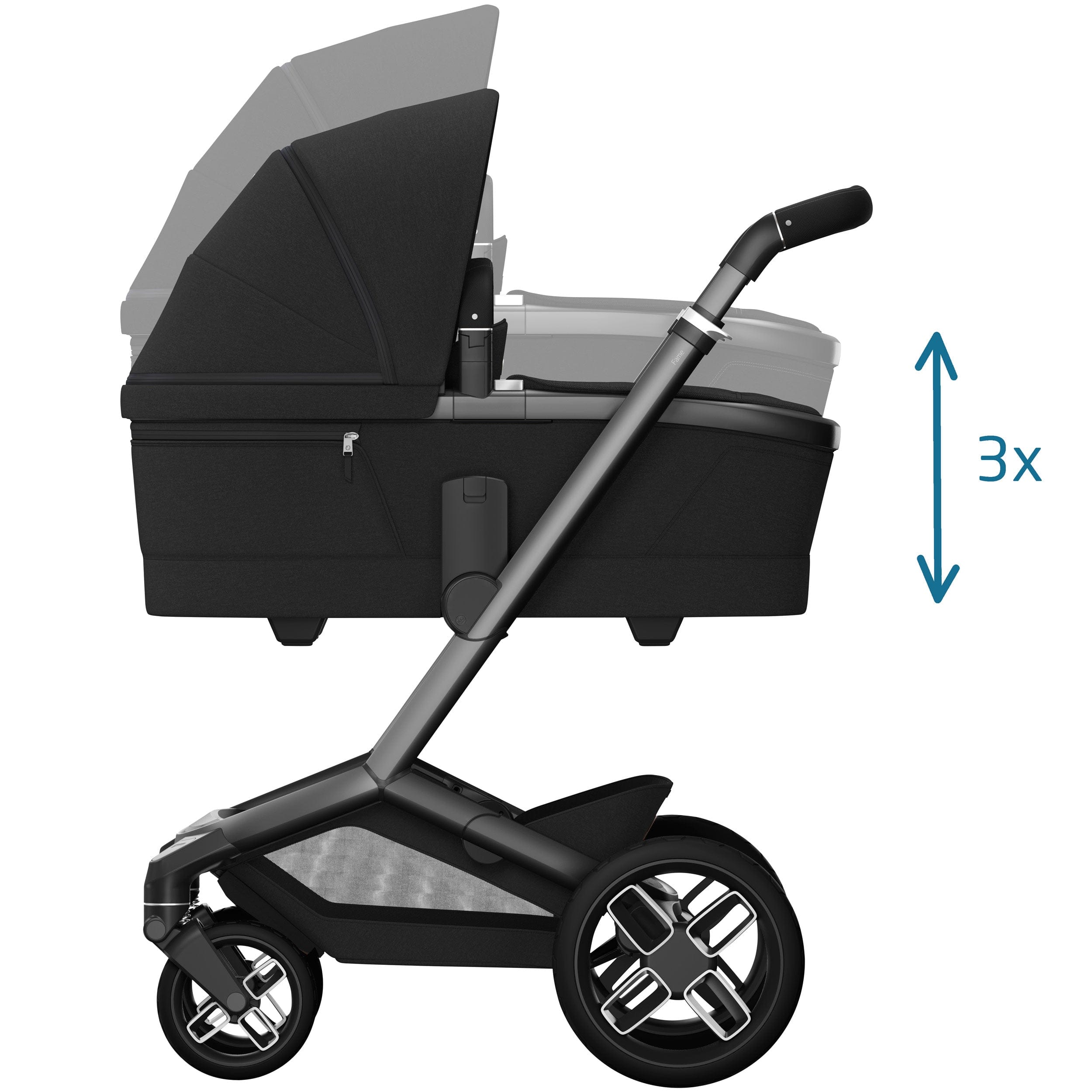 Maxi-Cosi travel systems Maxi-Cosi FAME 7 Piece Essential Travel System in Twillic Black KF64400000