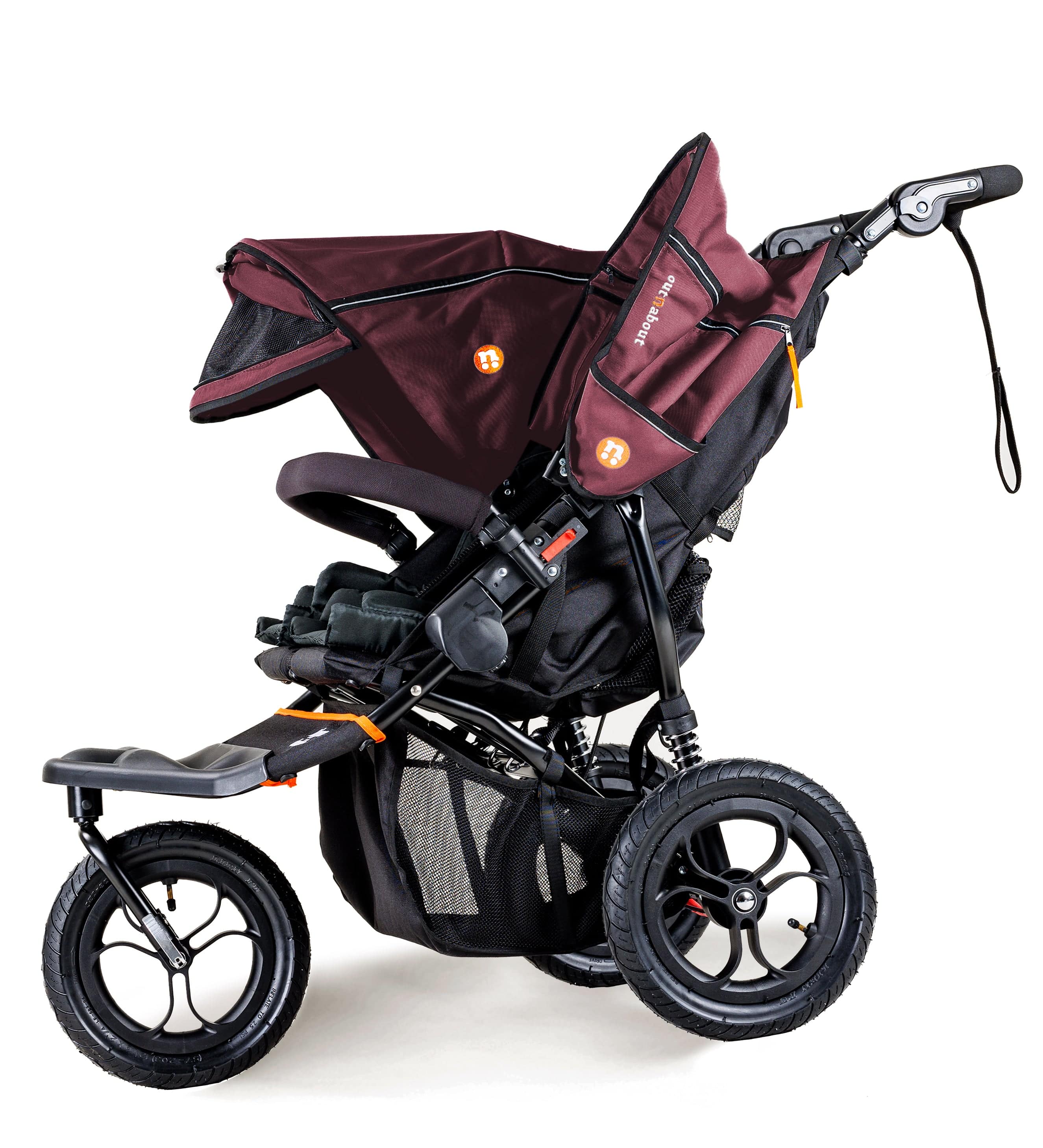 Out n About 3 Wheeler Pushchair Bundles Out n About Nipper Double Twin Starter Kit in Brambleberry Red 15711-DTW-Start-Red