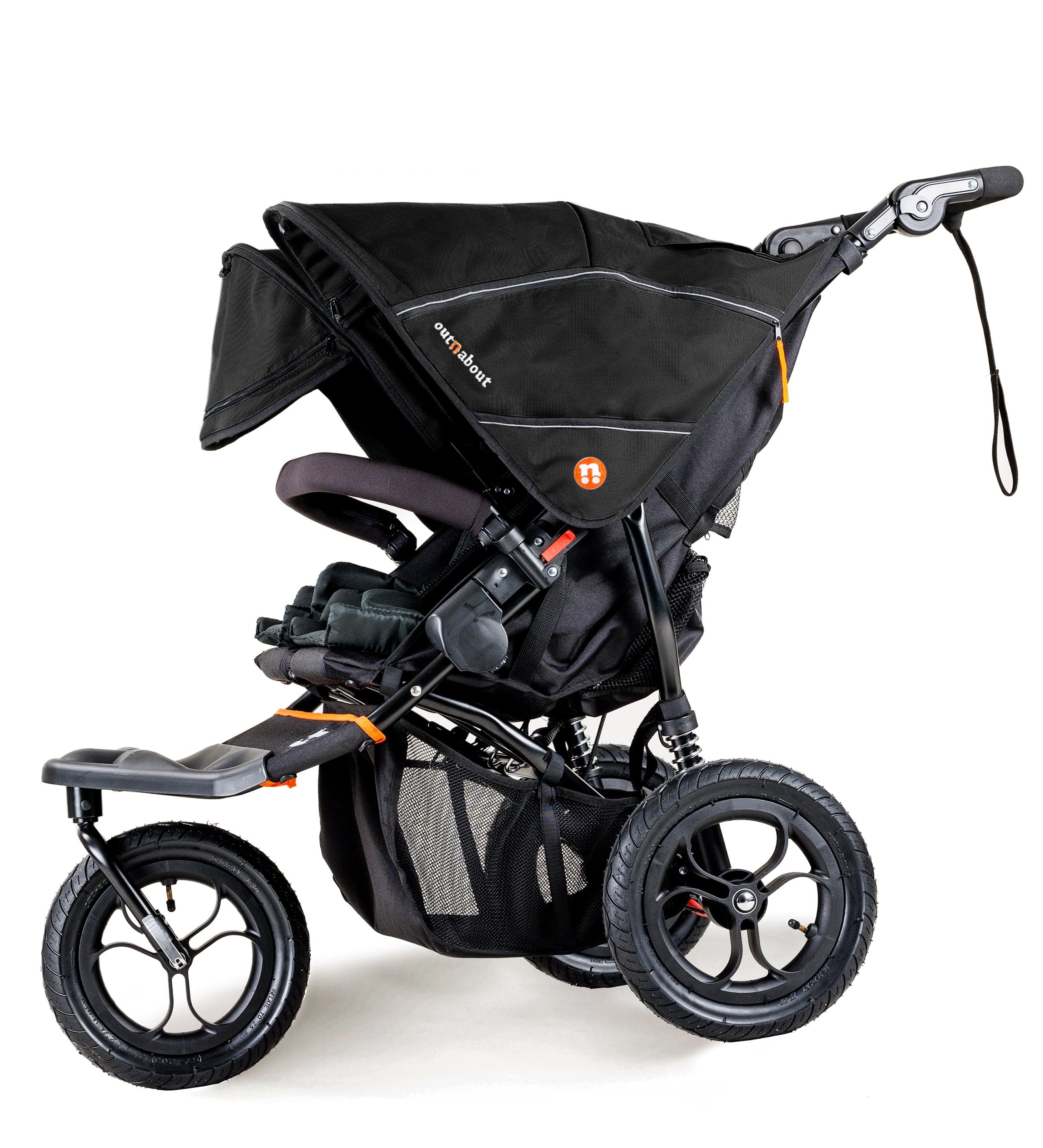 Out n About 3 Wheeler Pushchair Bundles Out n About Nipper Double Twin Starter Kit in Summit Black 15712-DTW-START-SBLACK