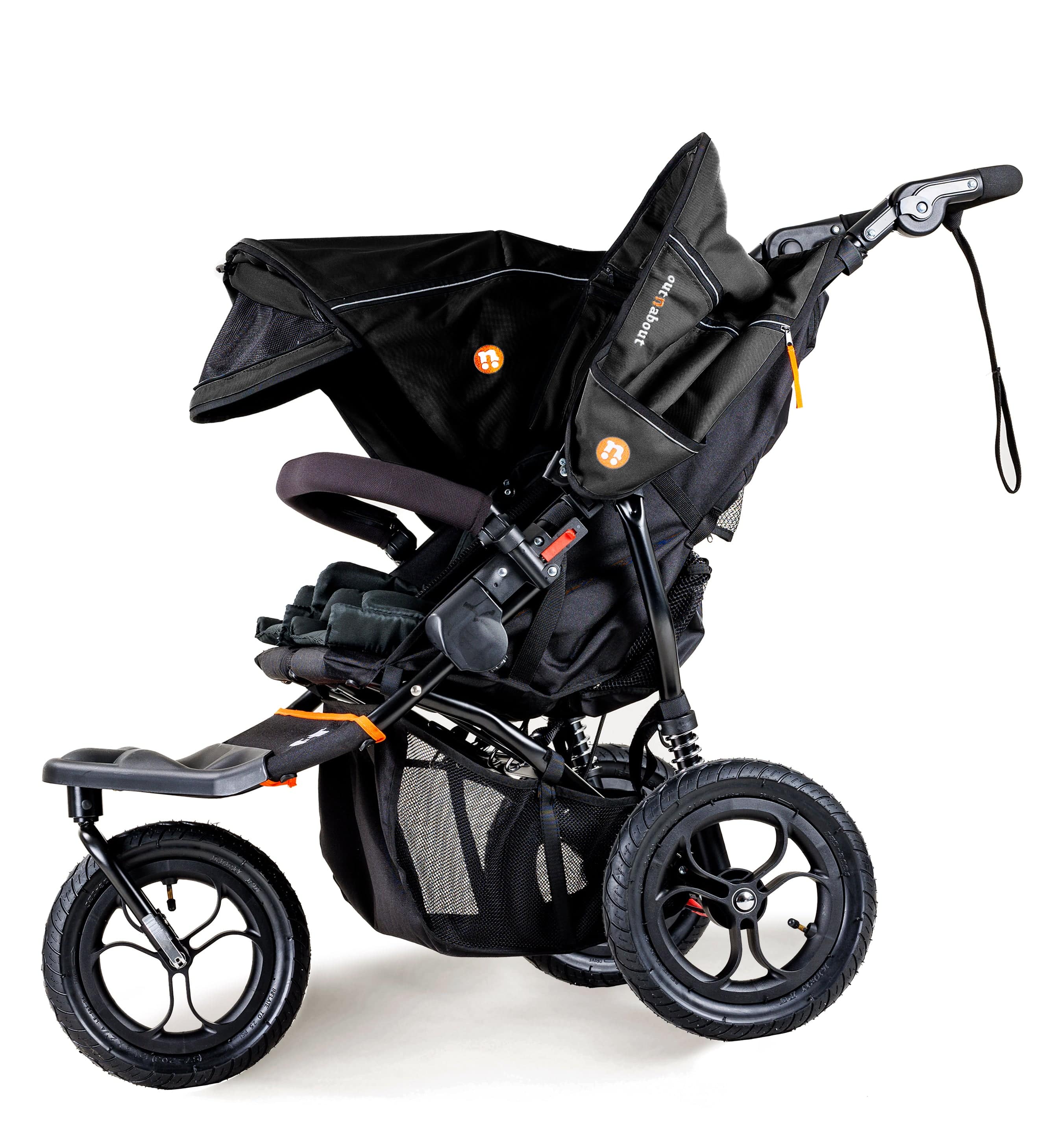 Out n About 3 Wheeler Pushchair Bundles Out n About Nipper Double Twin Starter Kit in Summit Black 15712-DTW-START-SBLACK