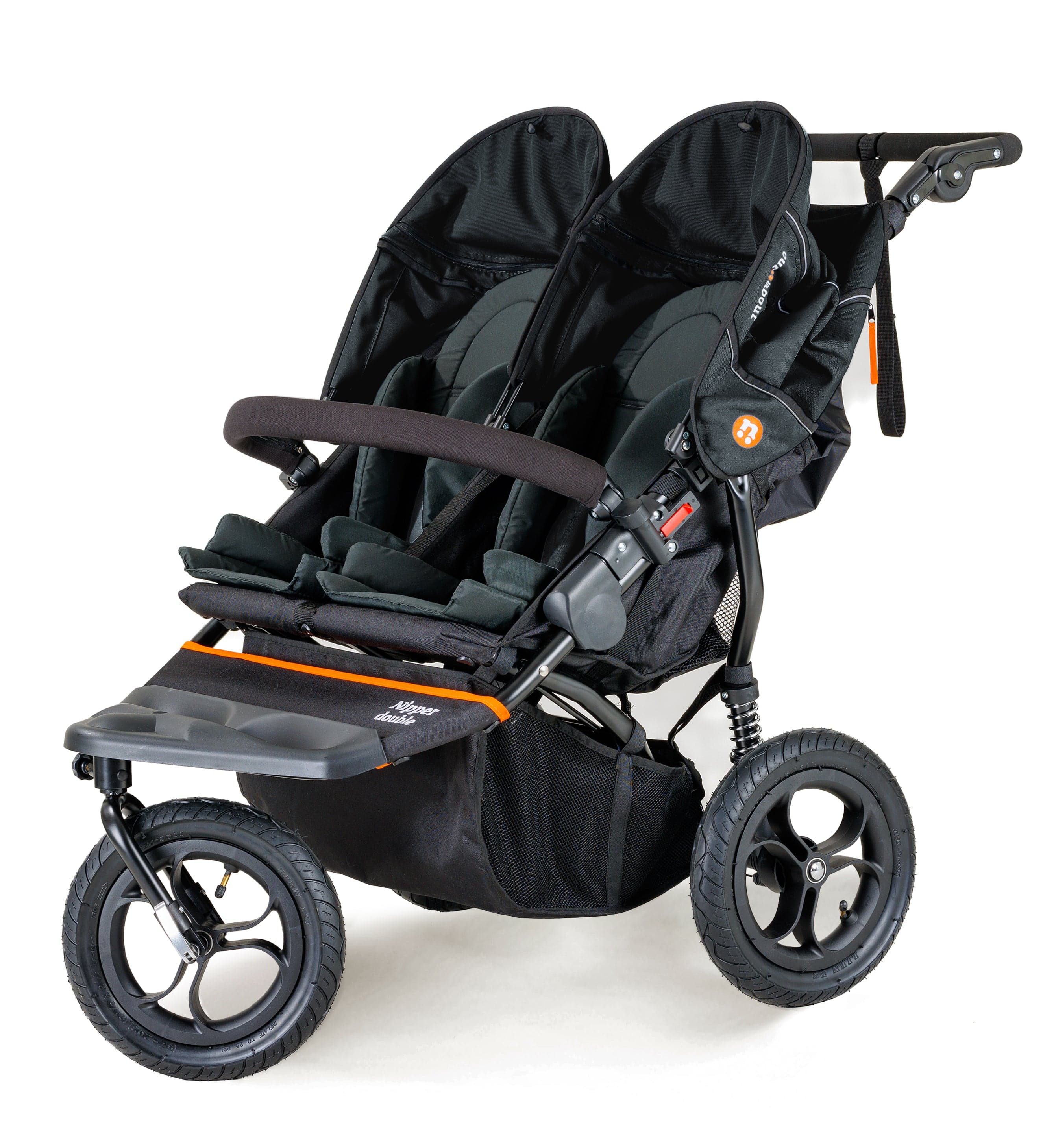 Out n About 3 Wheeler Pushchair Bundles Out n About Nipper Double Twin Starter Kit in Forest Black 15716-DTW-START-FBLACK