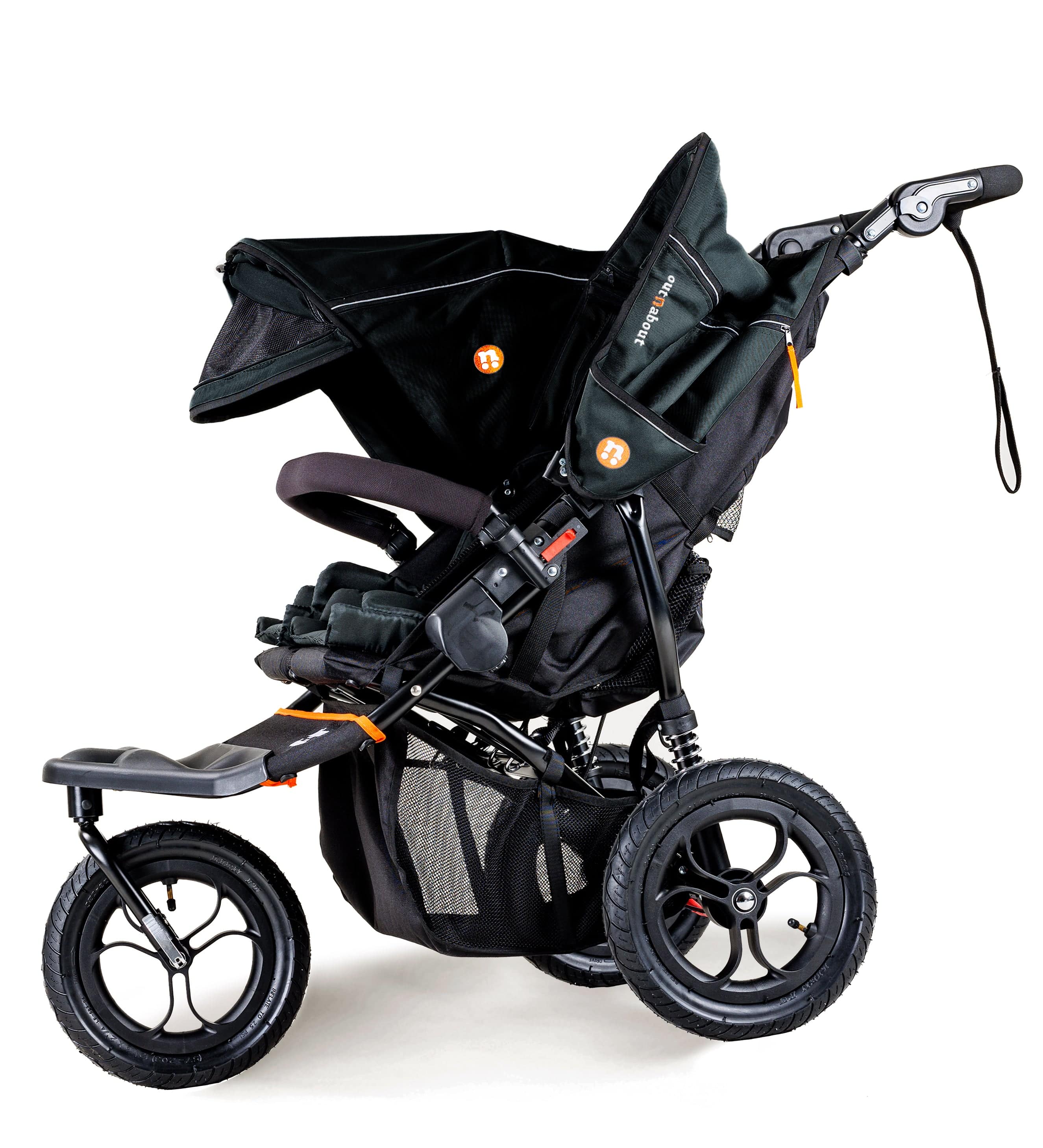 Out n About 3 Wheeler Pushchair Bundles Out n About Nipper Double Twin Starter Kit in Forest Black 15716-DTW-START-FBLACK