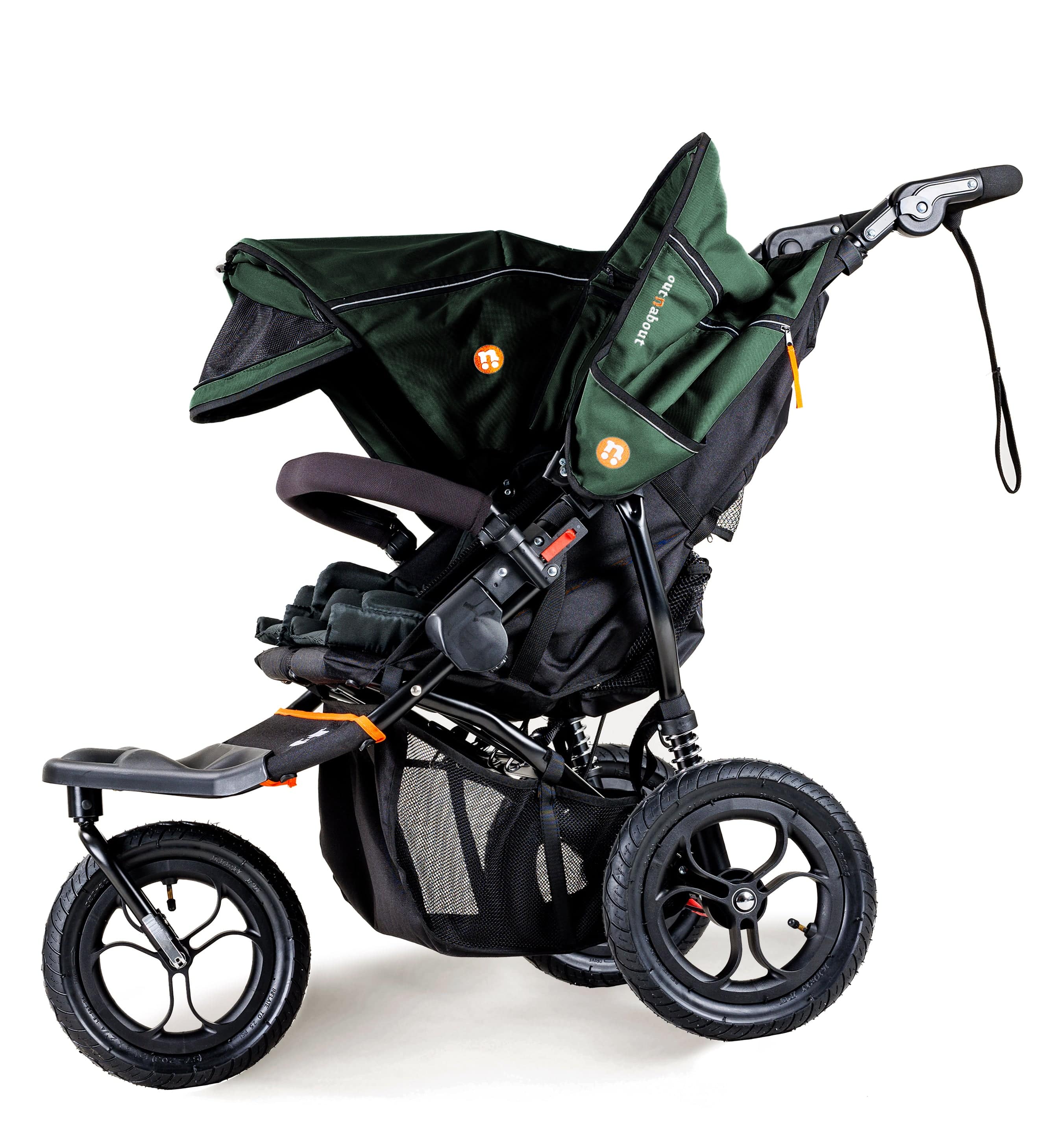 Out n About 3 Wheeler Pushchair Bundles Out n About Nipper Double Twin Essentials Kit in Sycamore Green 15723-DTW-ESS-GRE