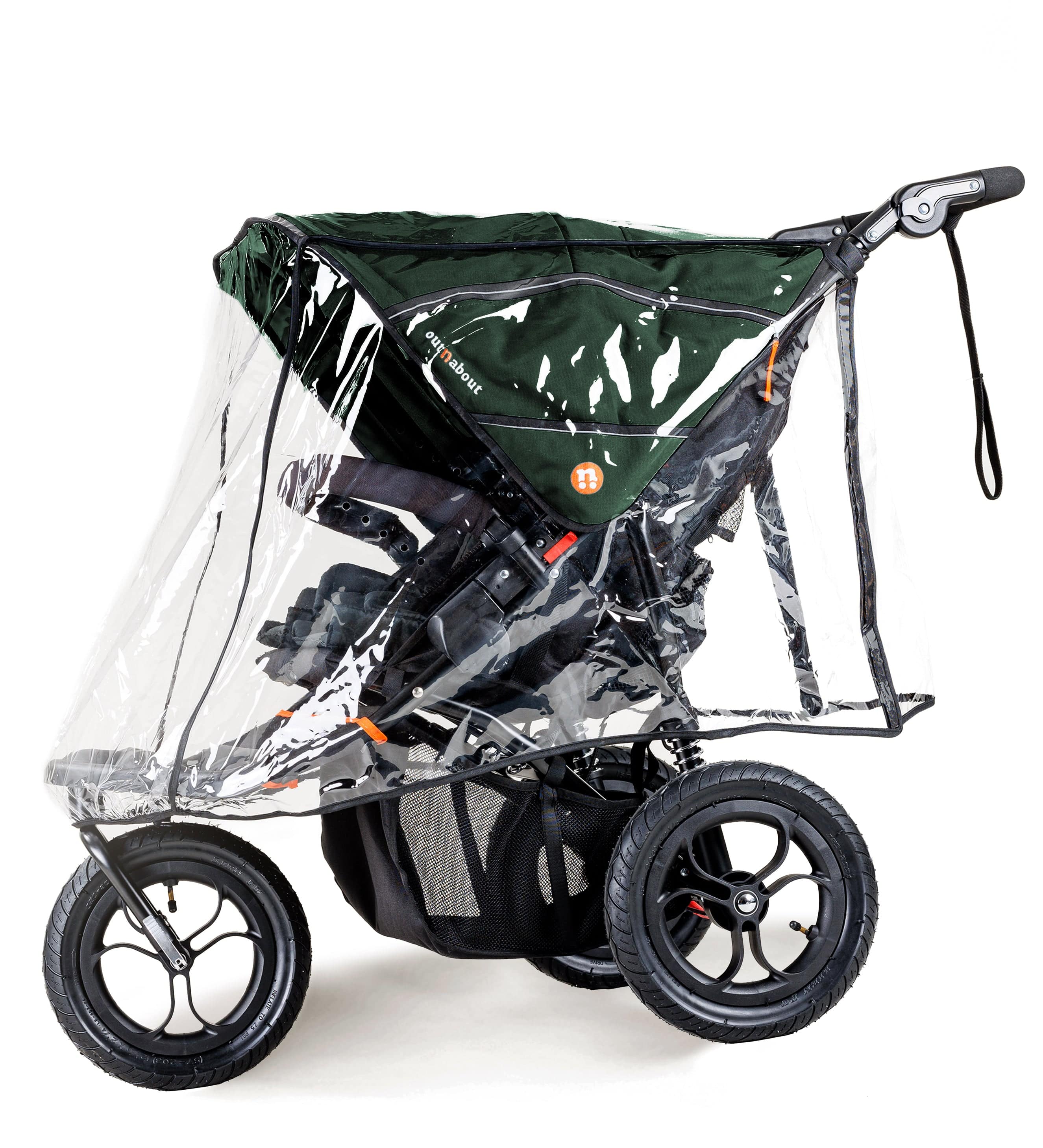 Out n About 3 Wheeler Pushchair Bundles Out n About Nipper Double Twin Essentials Kit in Sycamore Green 15723-DTW-ESS-GRE