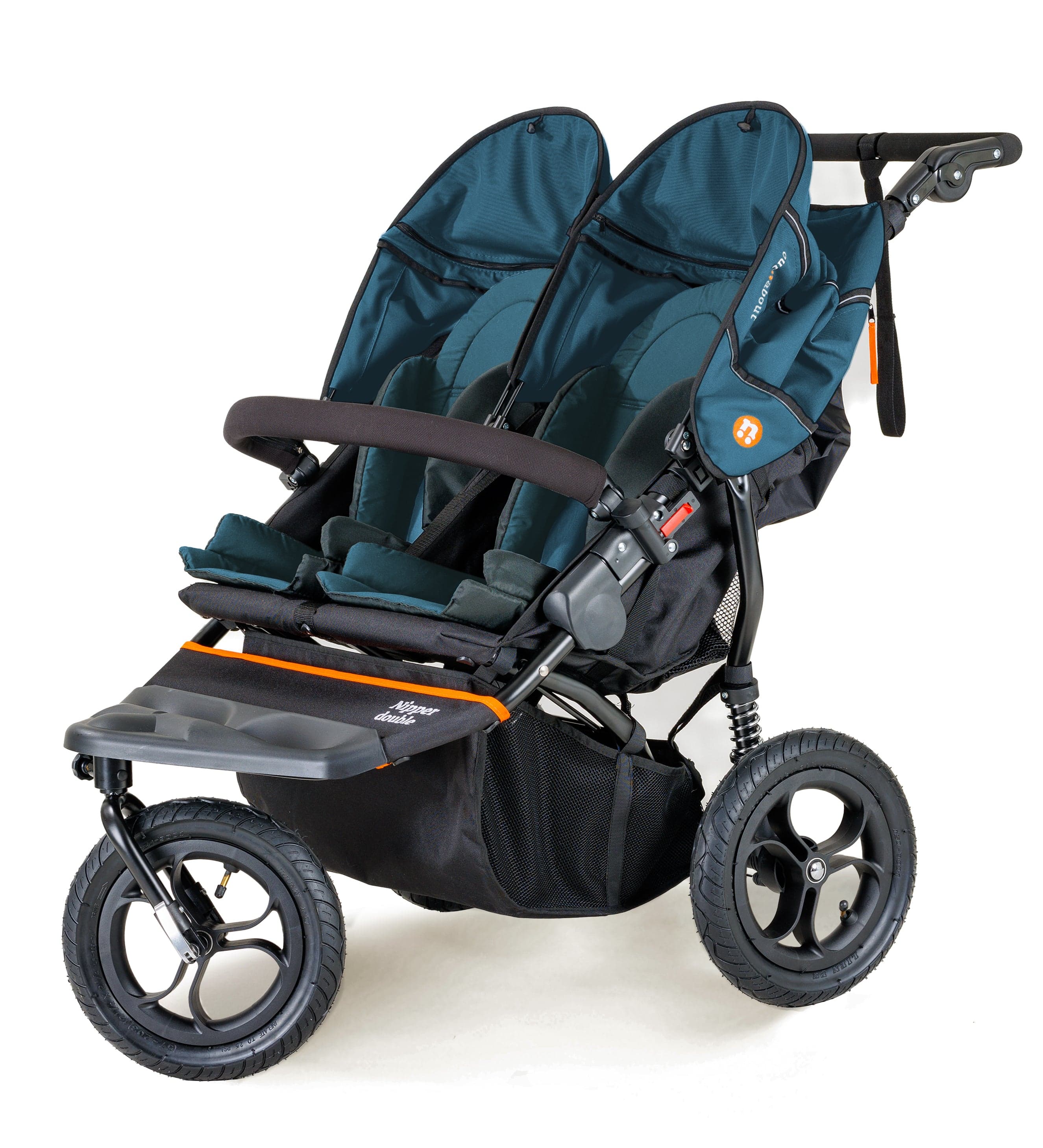 Out n About 3 Wheeler Pushchair Bundles Out n About Nipper Double Twin Ultimate Kit in Highland Blue 15741-DTW-ULT-BLU