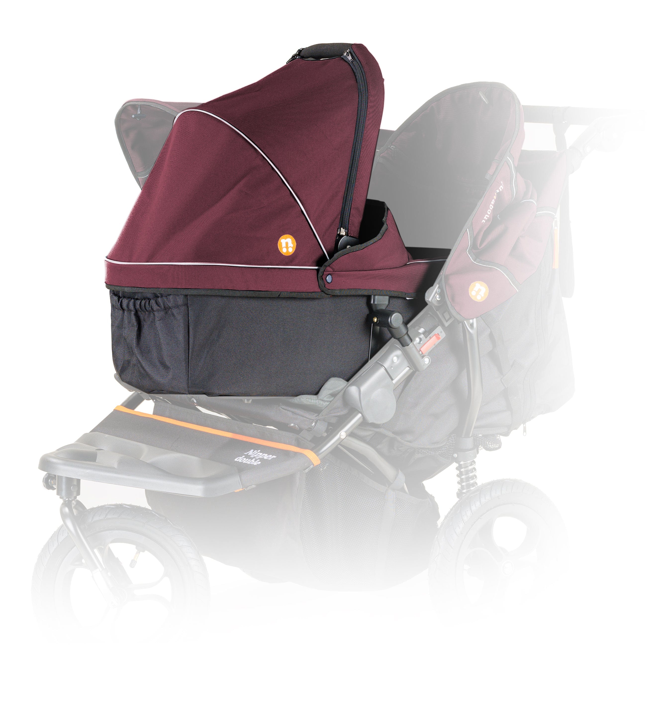 Out n About 3 Wheeler Pushchair Bundles Out n About Nipper Double Duo Starter Kit in Brambleberry Red 15748-DTN-STA-RED