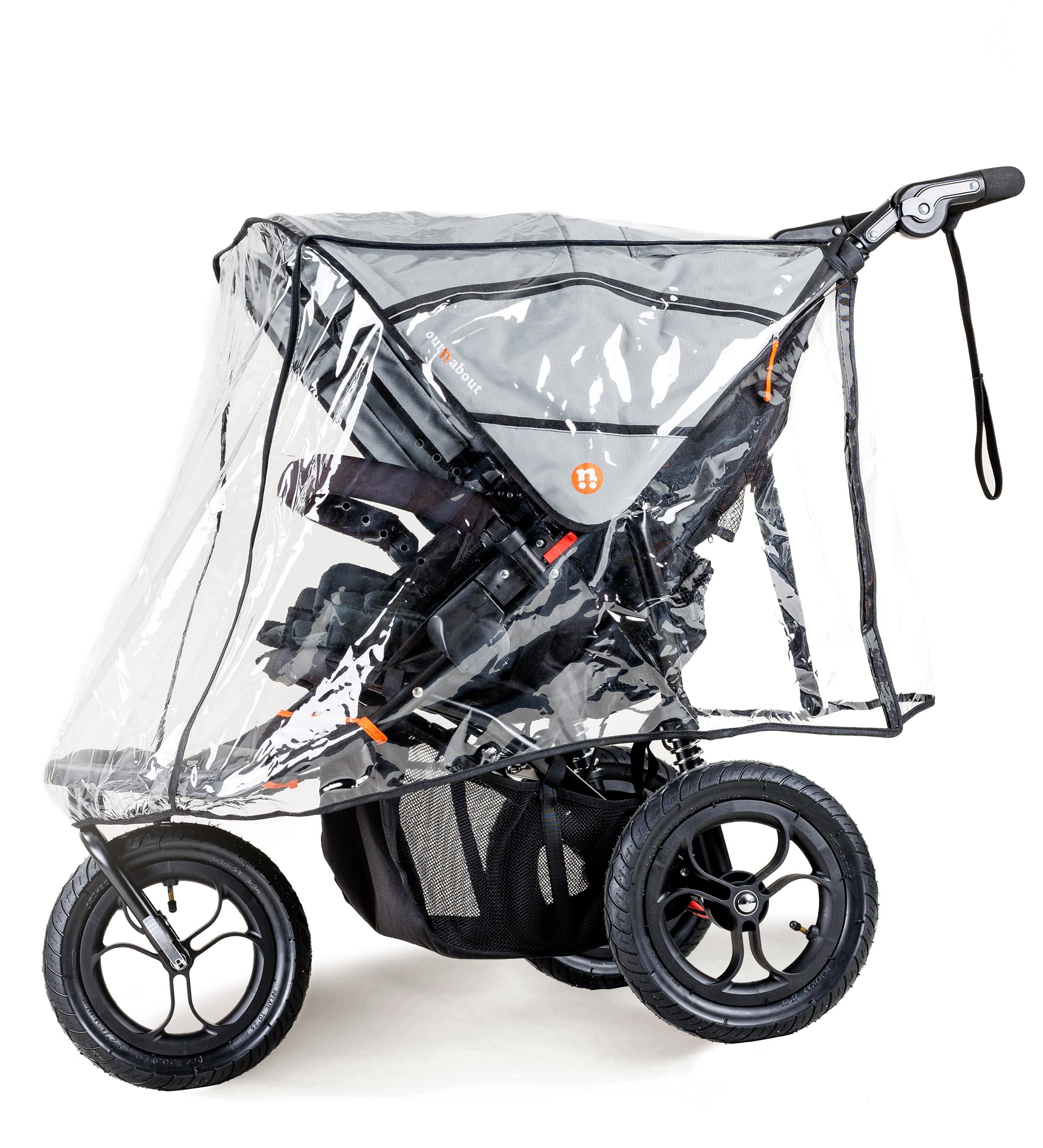 Out n About 3 Wheeler Pushchair Bundles Out n About Nipper Double Duo Essentials Kit in Rock Salt Grey 15759-DTN-ESS-RSG