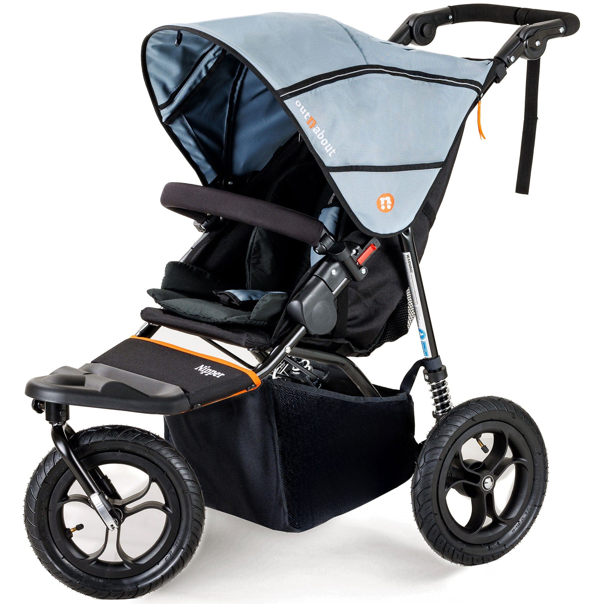 Out n About 3 Wheeler Pushchair Bundles Out n About Nipper Single Starter Kit in Rock Salt Grey 15802-SGL-RSG