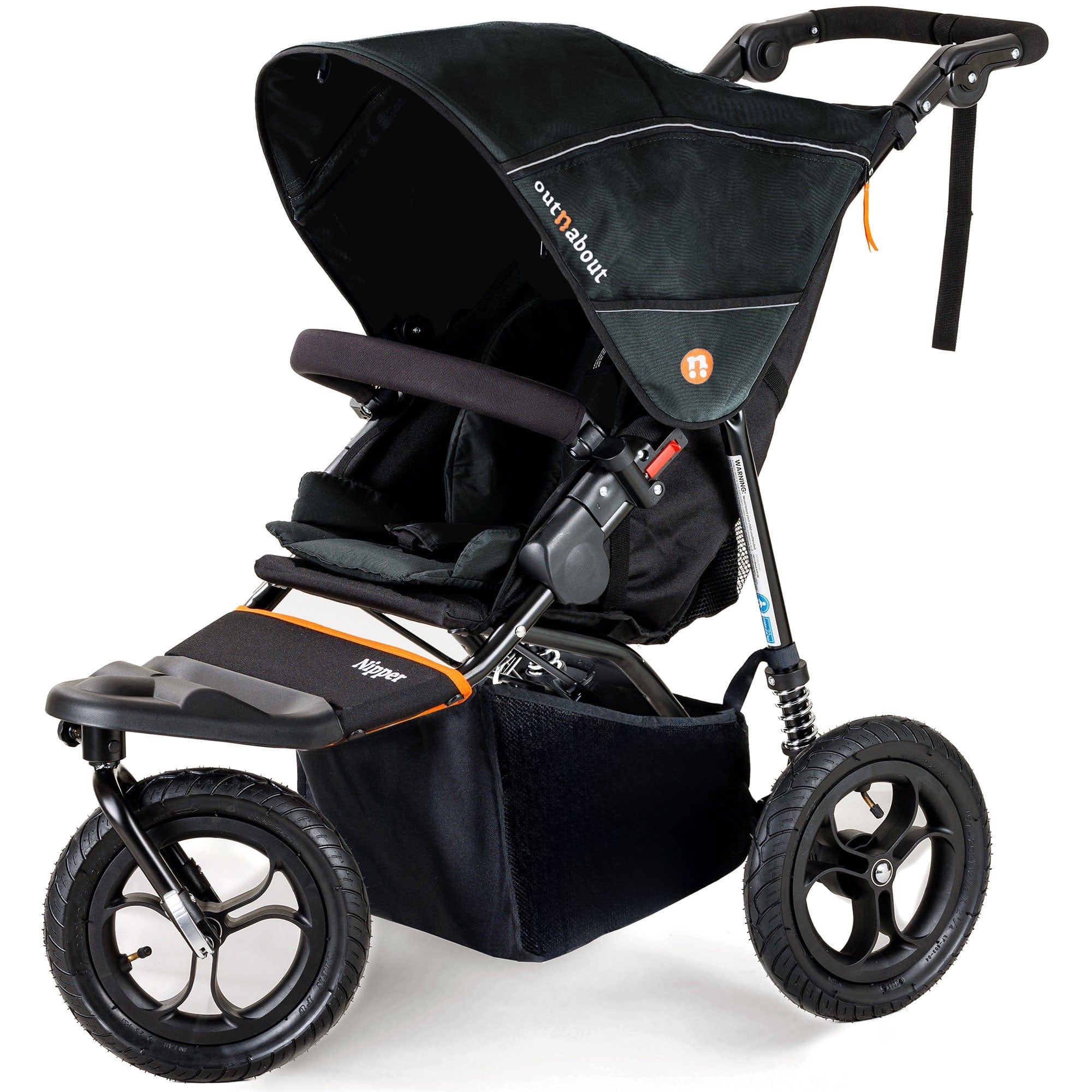 Out n About 3 Wheeler Pushchair Bundles Out n About Nipper Single Starter Kit in Forest Black 15803-SGL-FBL