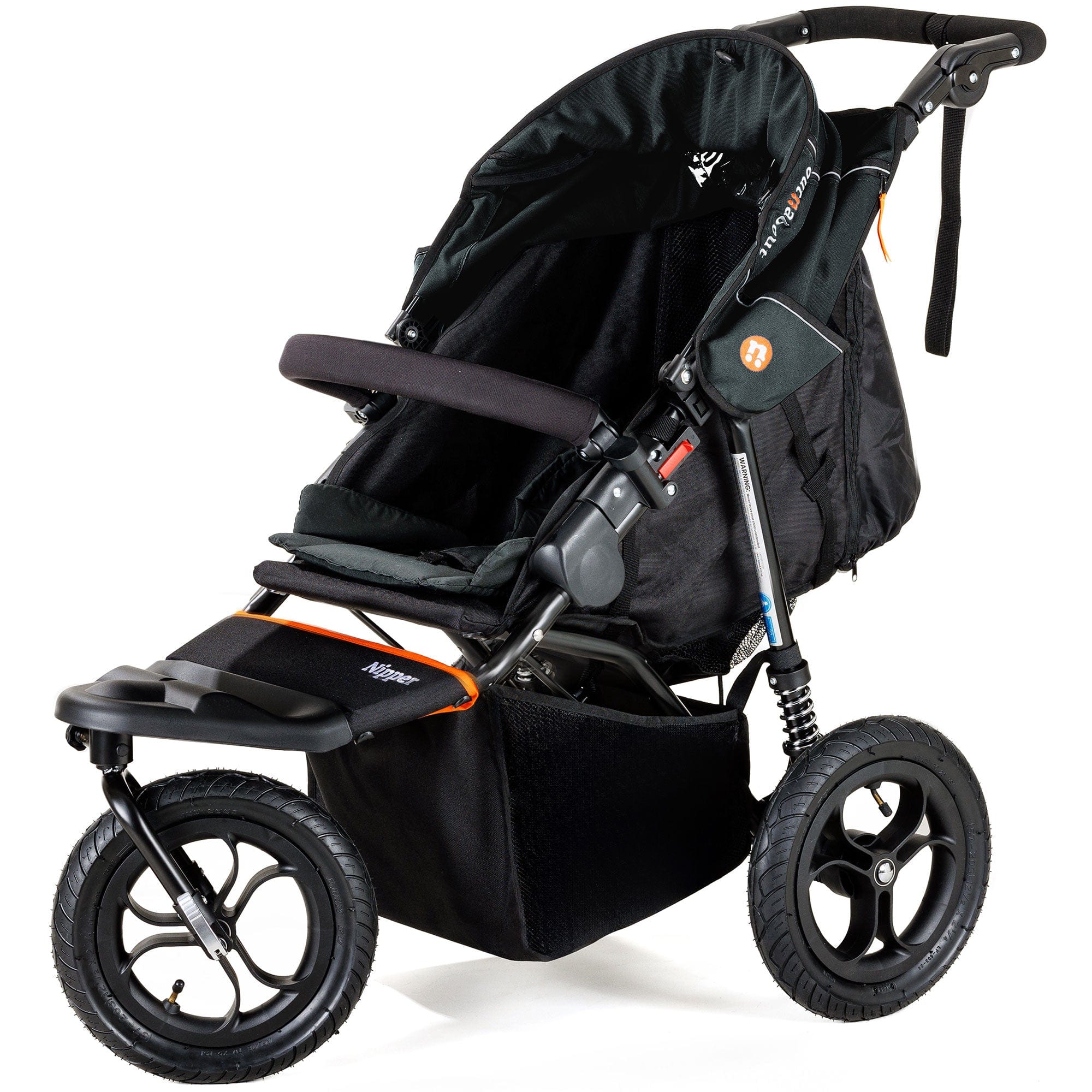 Out n About 3 Wheeler Pushchair Bundles Out n About Nipper Single Essentials Kit in Forest Black 15804-SGL-FBL