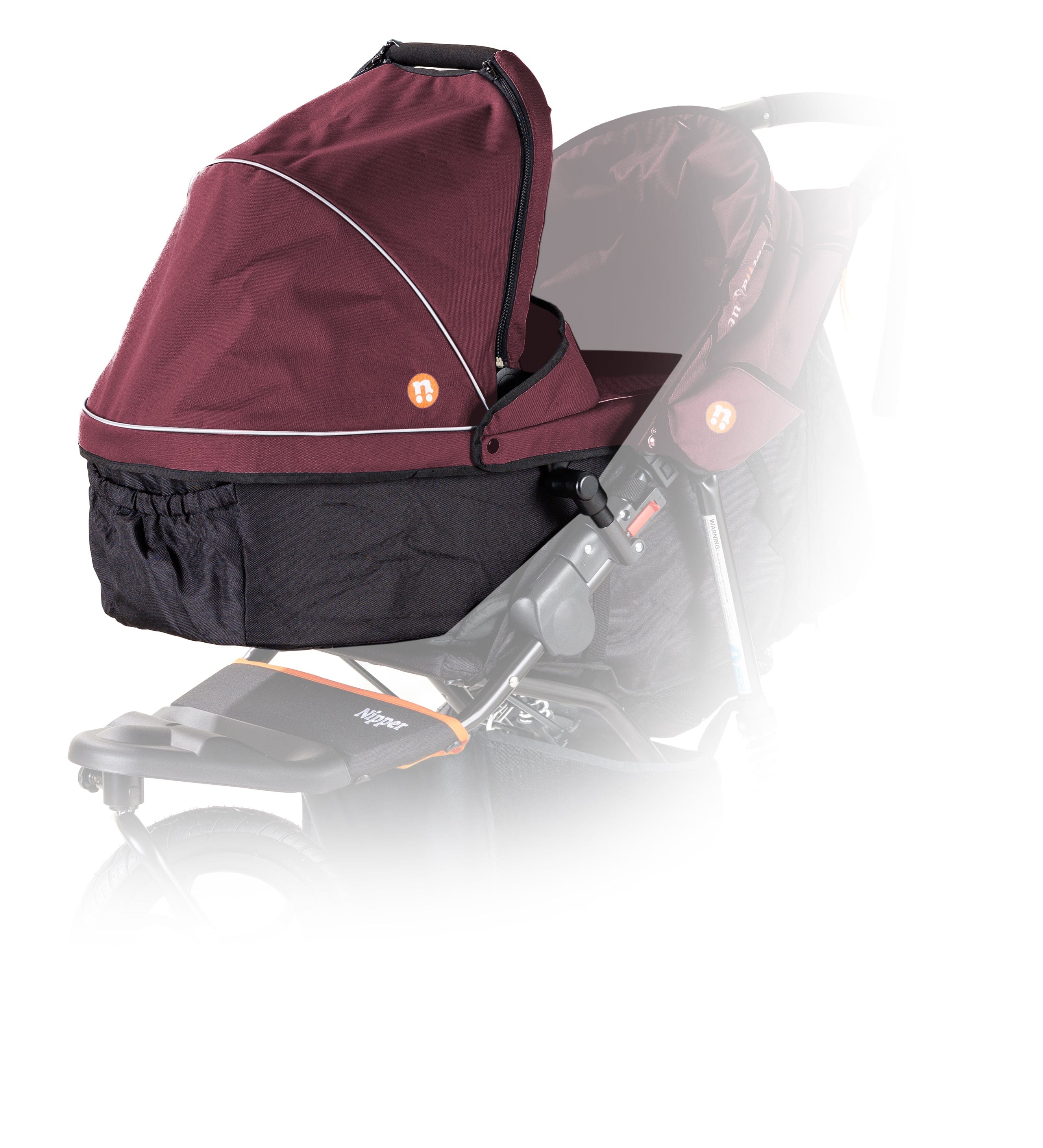 Out n About 3 Wheeler Pushchair Bundles Out n About Nipper Single Essentials Kit in Brambleberry Red 15808-SGL-RED