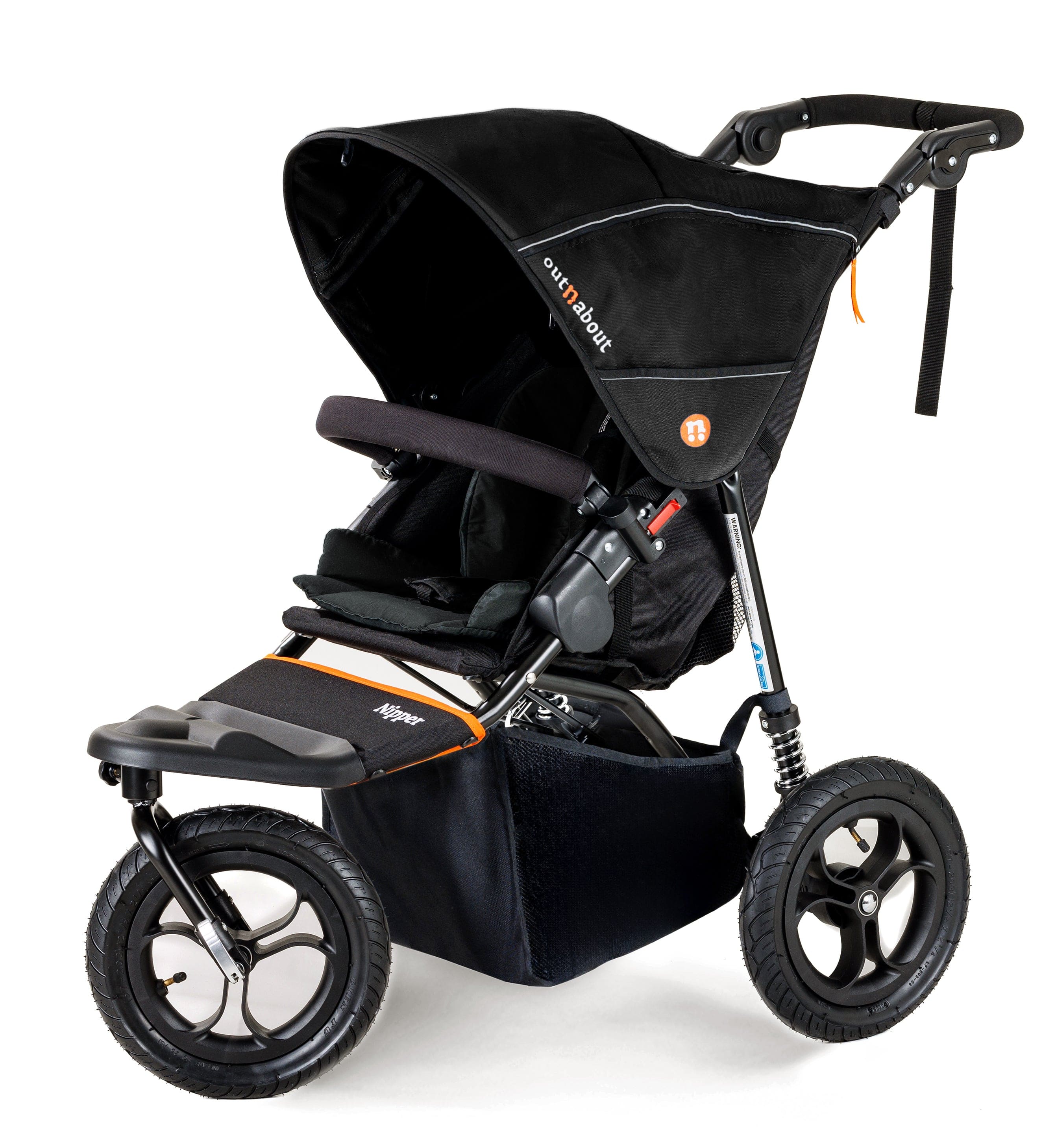 Out n About 3 Wheeler Pushchair Bundles Out n About Nipper Single Ultimate Kit in Summit Black 15812-SGL-SBL