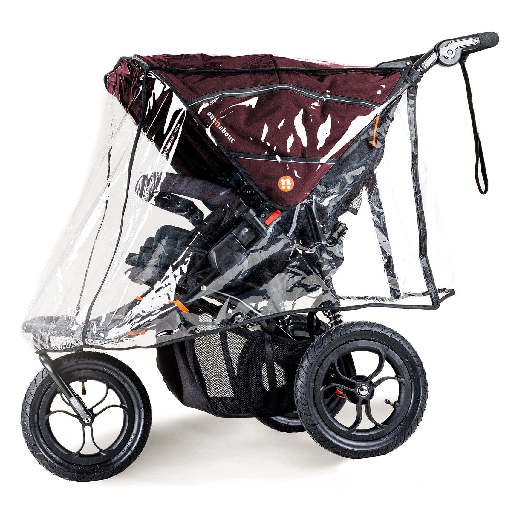 Out n About double buggies Out n About Double Nipper V5 - Brambleberry Red NIP-02BDYv5