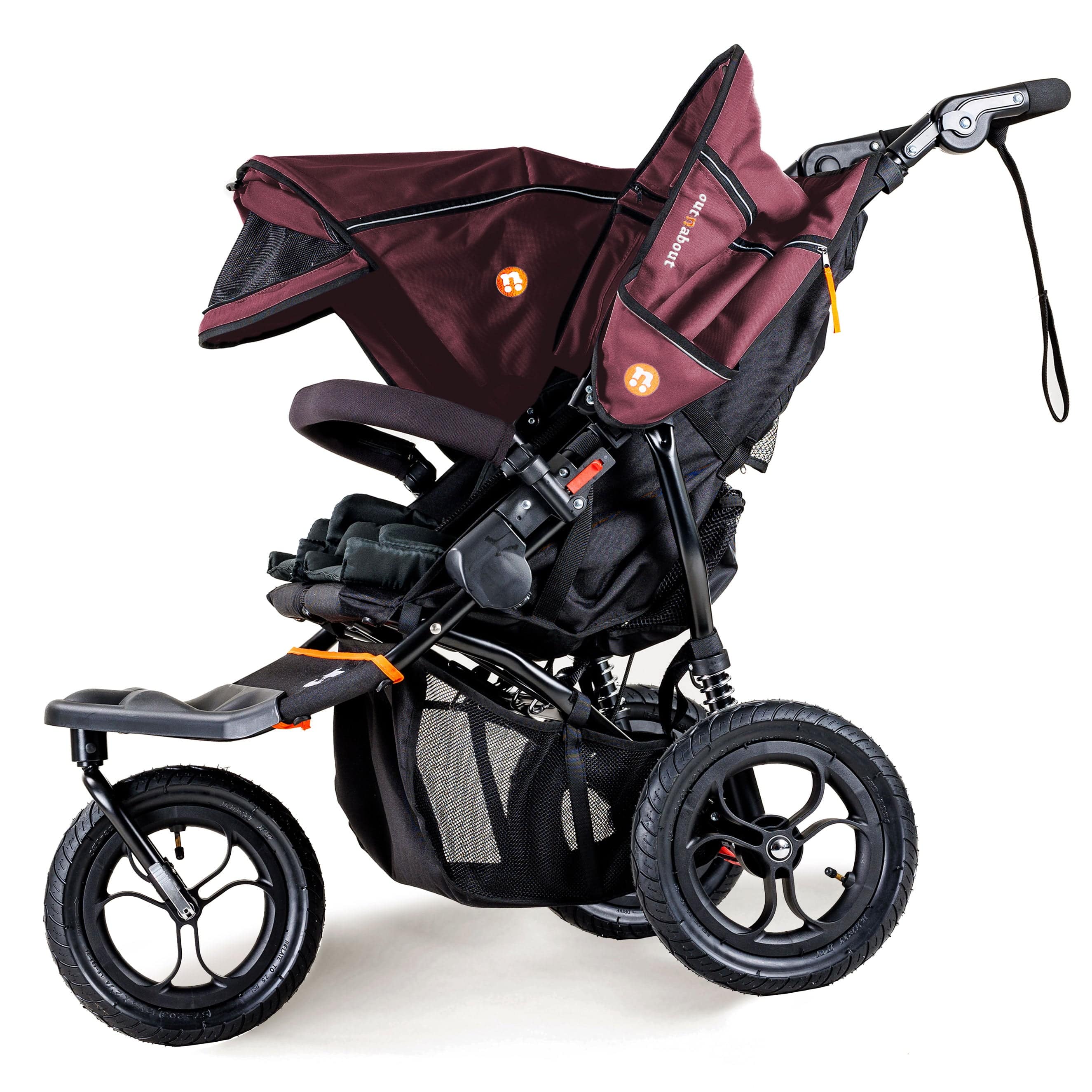 Out n About double buggies Out n About Double Nipper V5 - Brambleberry Red NIP-02BDYv5