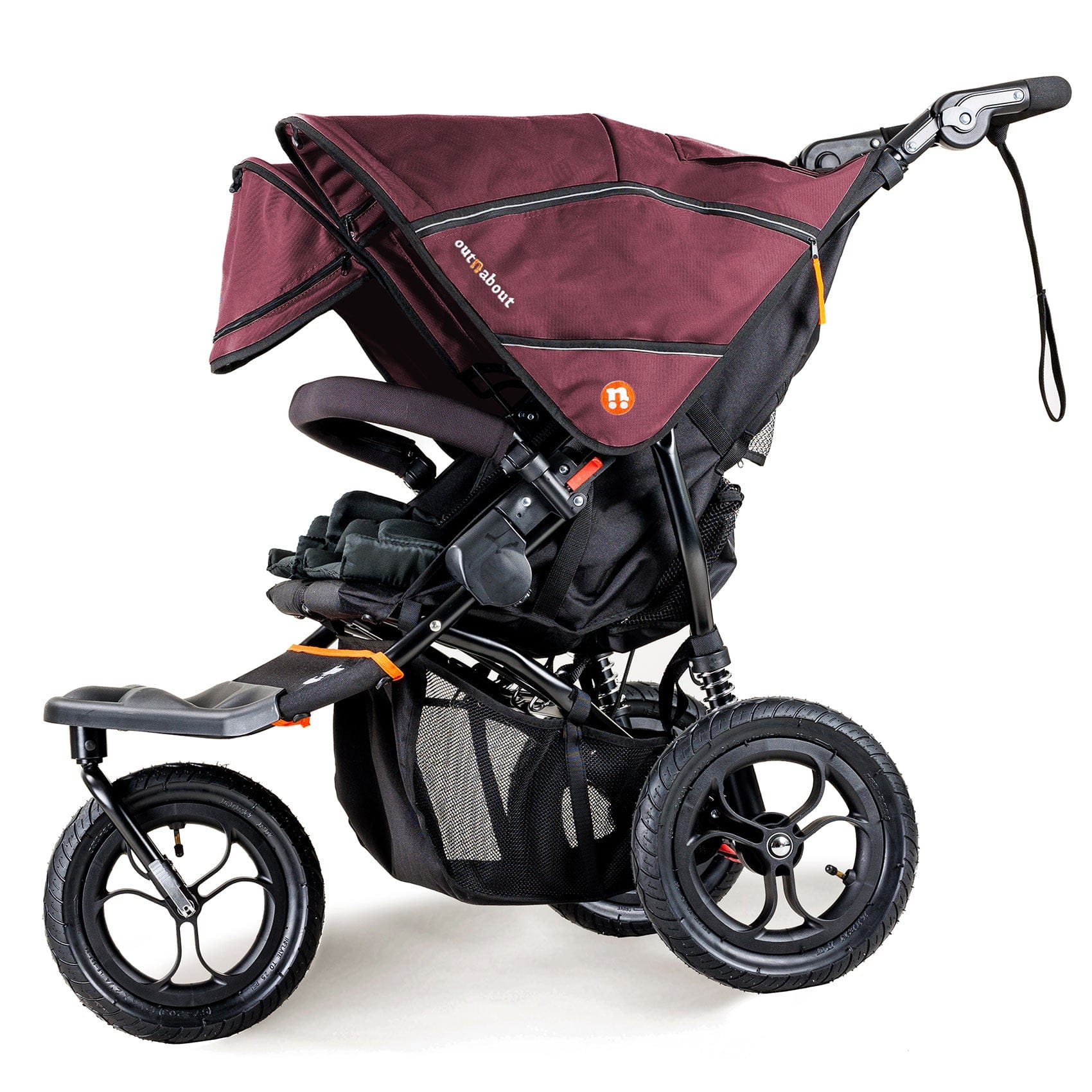 Out n About double buggies Out n About Double Nipper V5 - Brambleberry Red NIP-02BDYv5