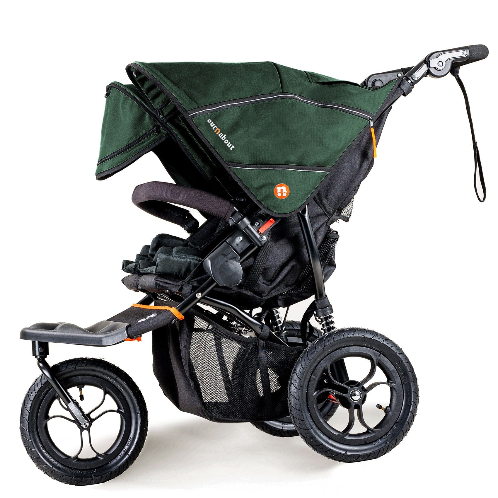 Out n About Twin Nipper V5 Double Pushchair Sycamore Green