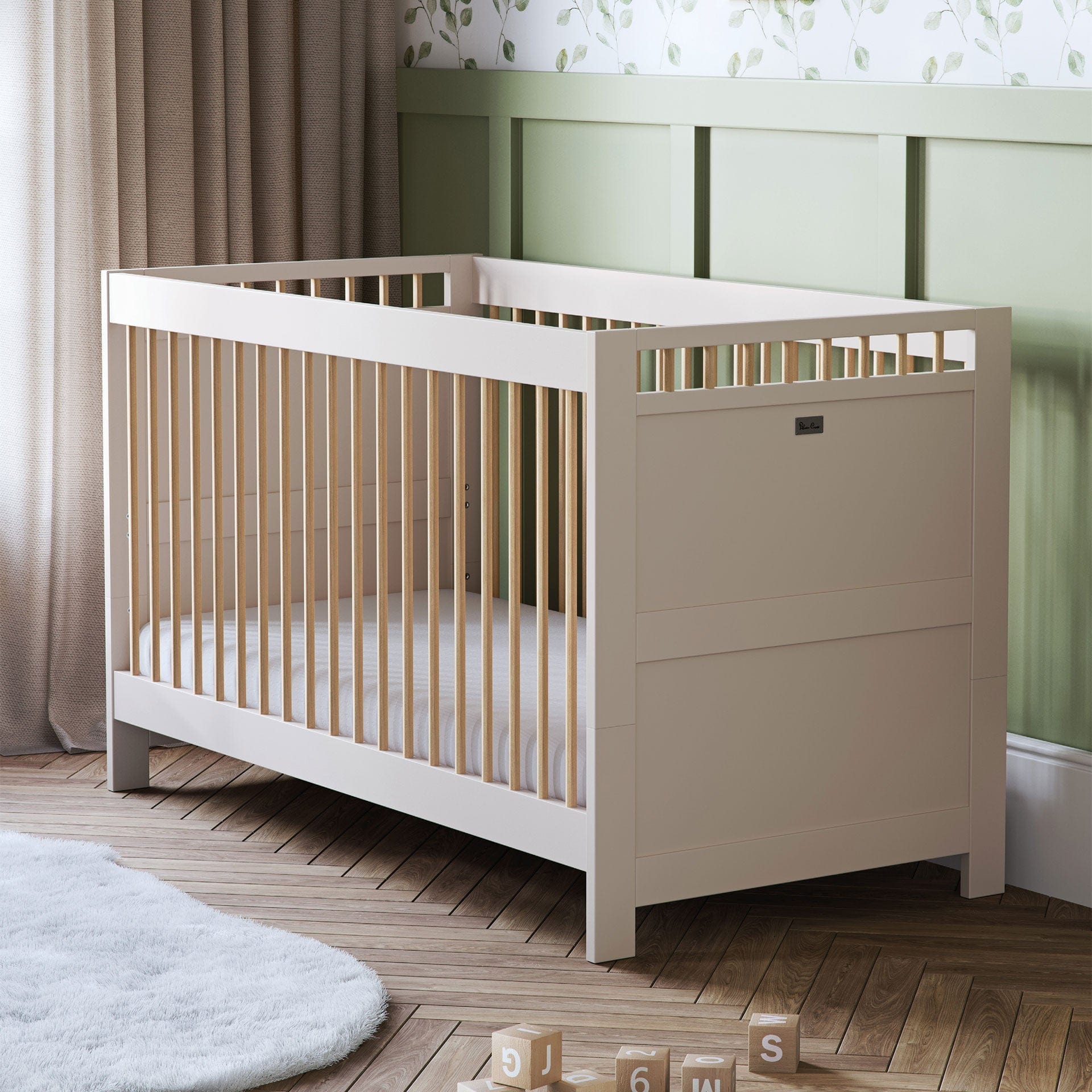 Silver Cross baby cot beds Silver Cross Seville Cot Bed (Cashmere Oak)