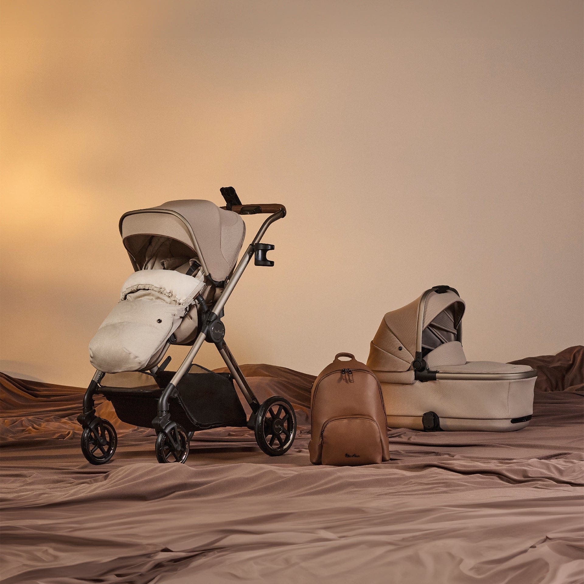 Silver Cross Baby Prams Silver Cross Reef 2 Special Edition Cybex Travel System - Frappe