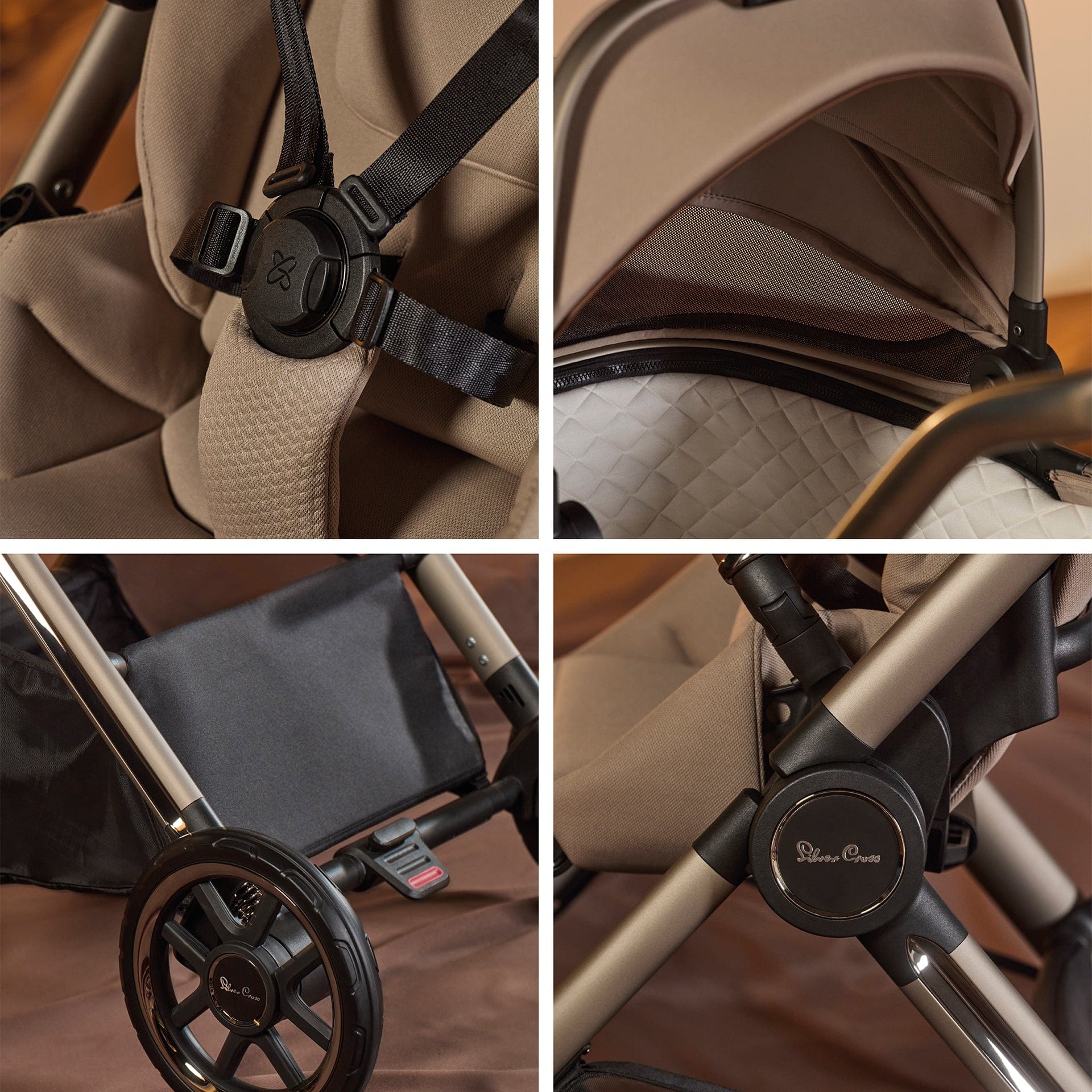 Silver Cross Baby Prams Silver Cross Reef 2 Special Edition Cybex Travel System - Frappe