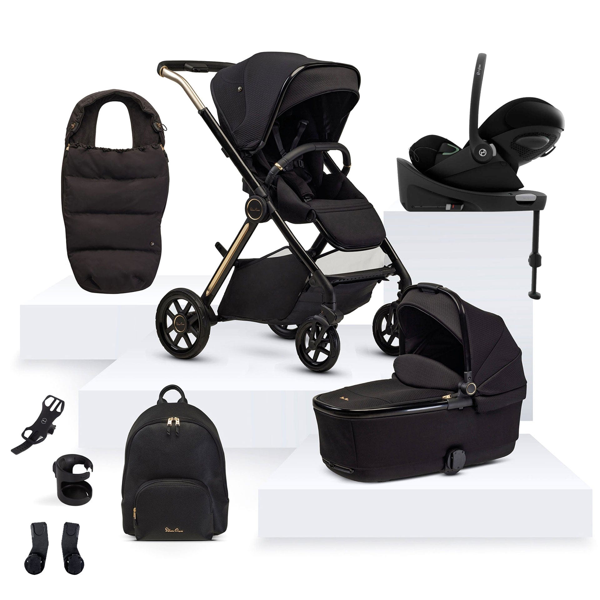 Silver Cross baby prams Silver Cross Reef 2 Special Edition Cybex Travel System - Espresso 18226-ESP-1